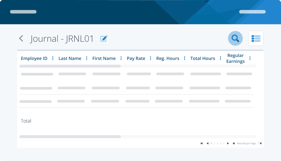 PaymentEvolution year-end payroll report module mockup