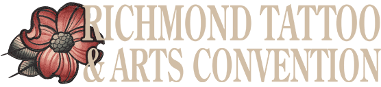 Richmond Tattoo and Arts Convention Logo with a Flower