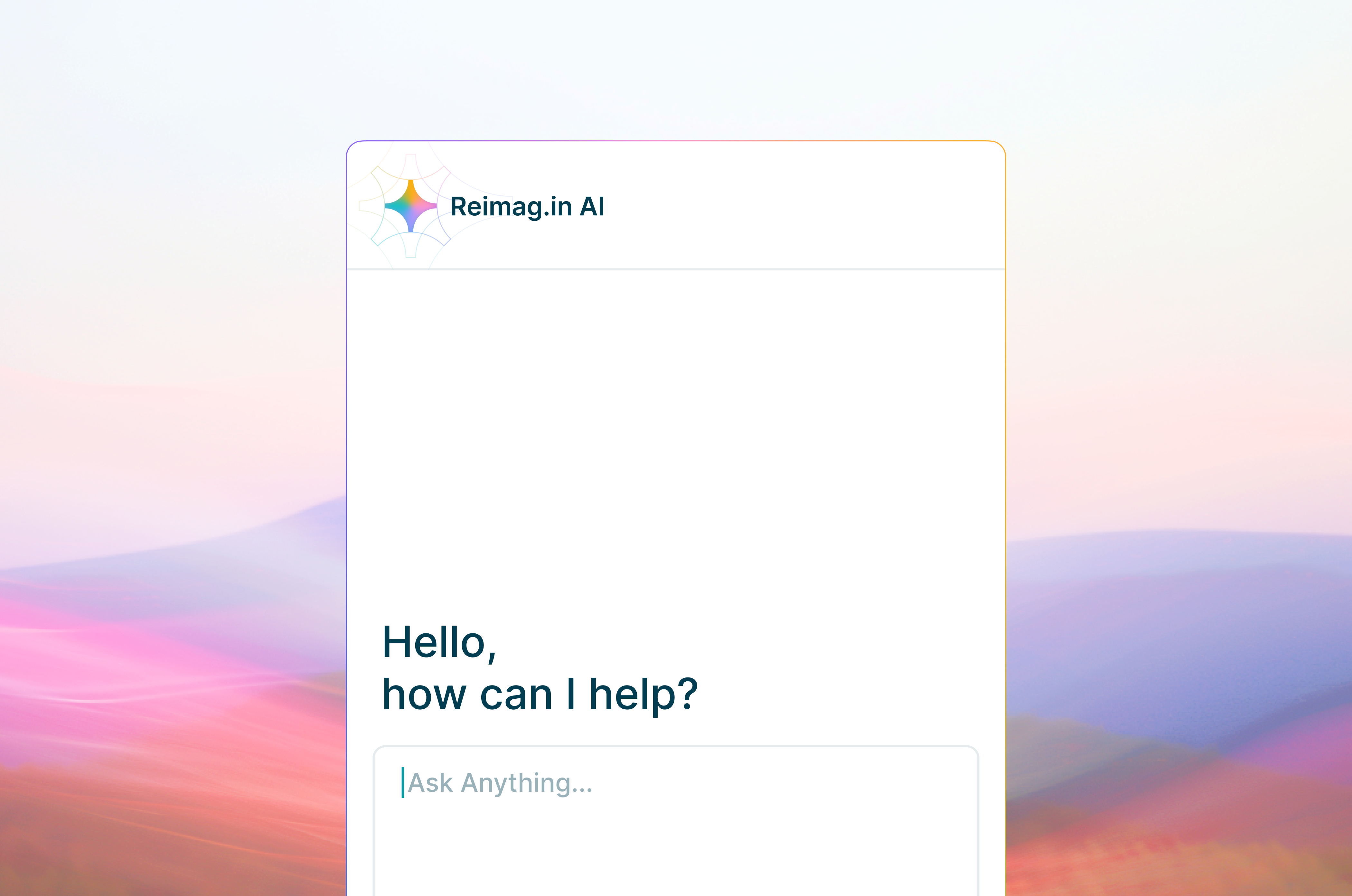 Reimag.in AI Copilot interface