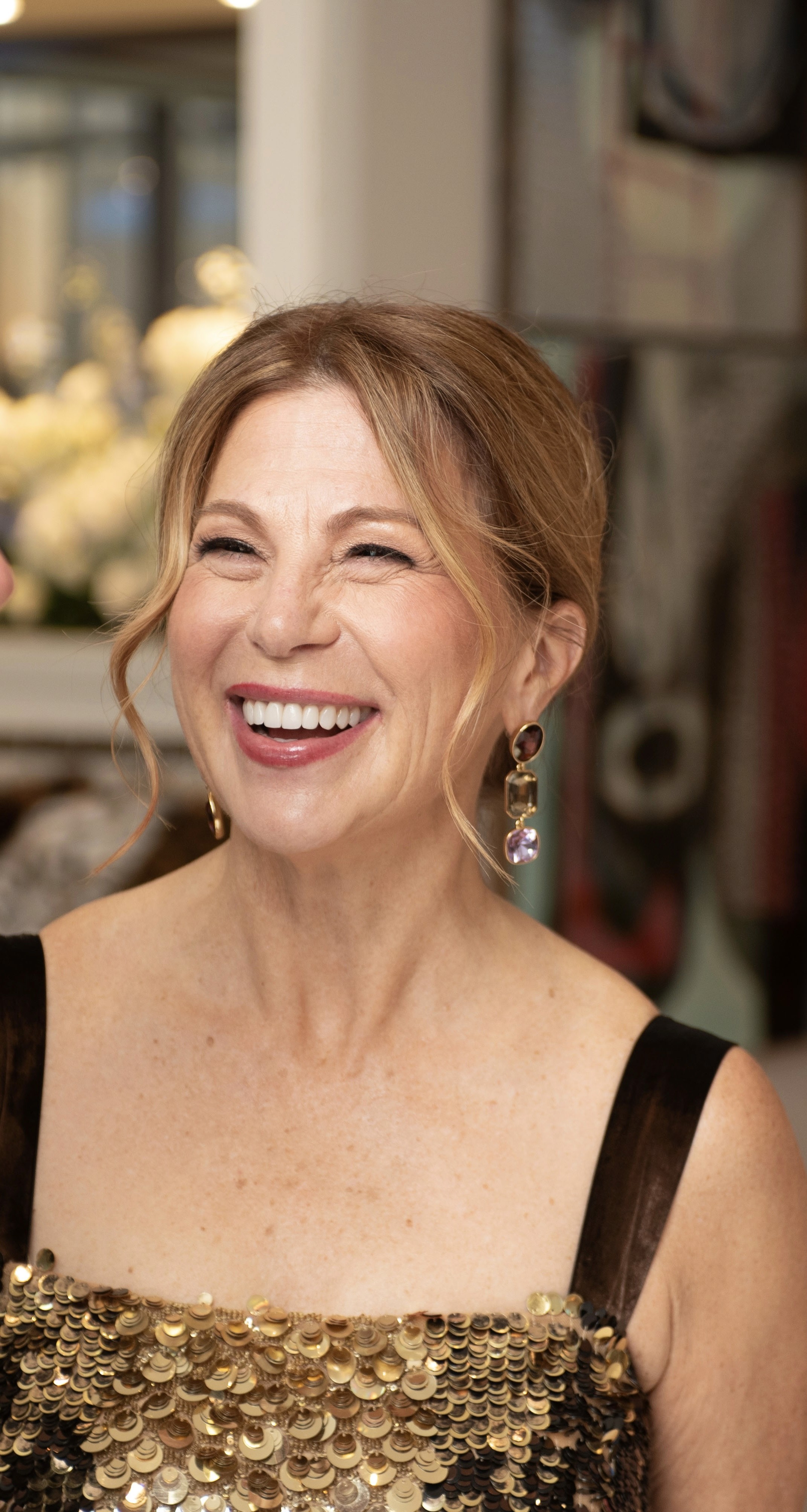 Creative portrait with geometric pink eyewear and bold fashion styling in urban setting