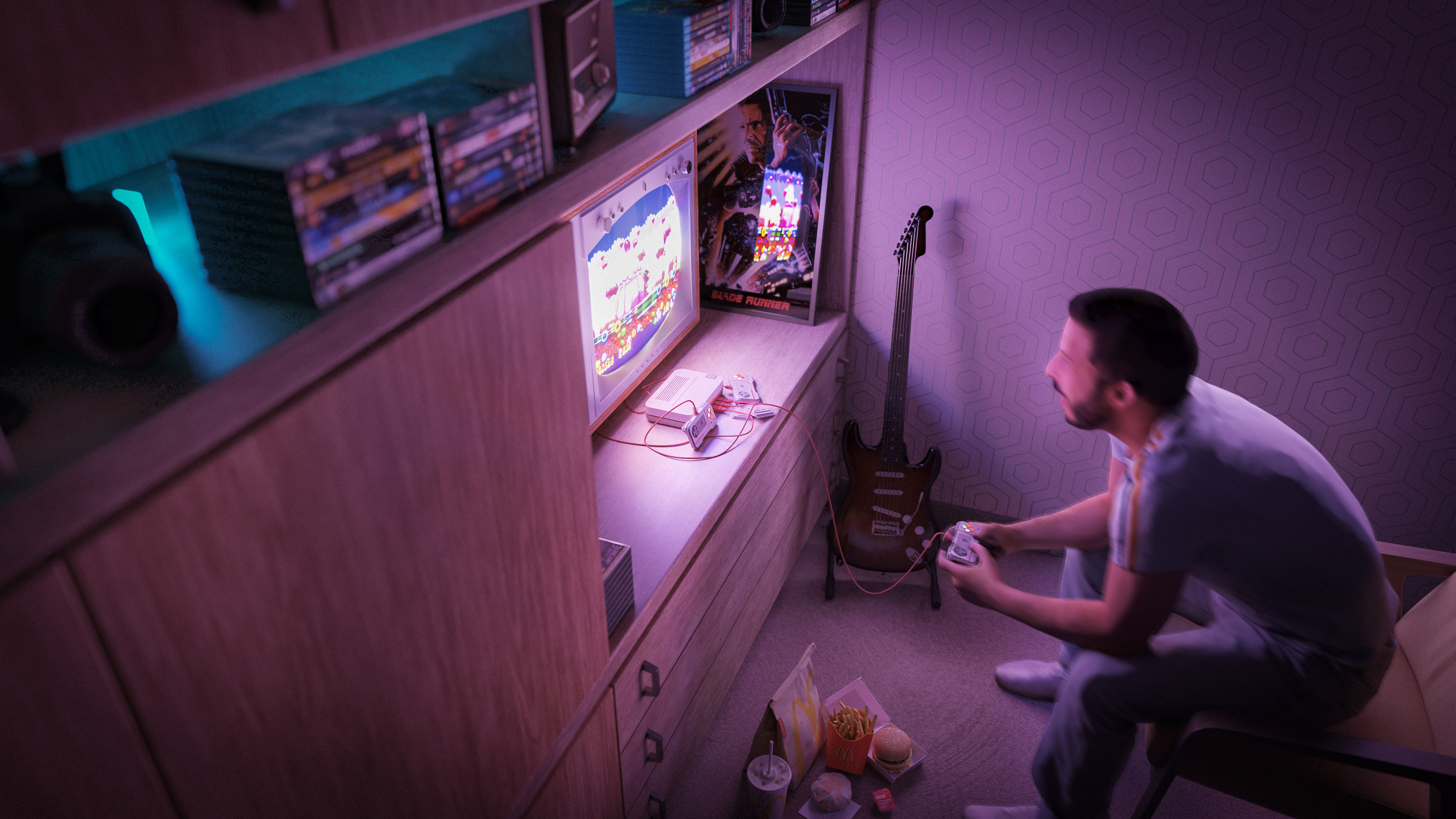 Manchester top CGI company crafting stunning visuals for Evercade retro gaming console experience pixelspaces product design
