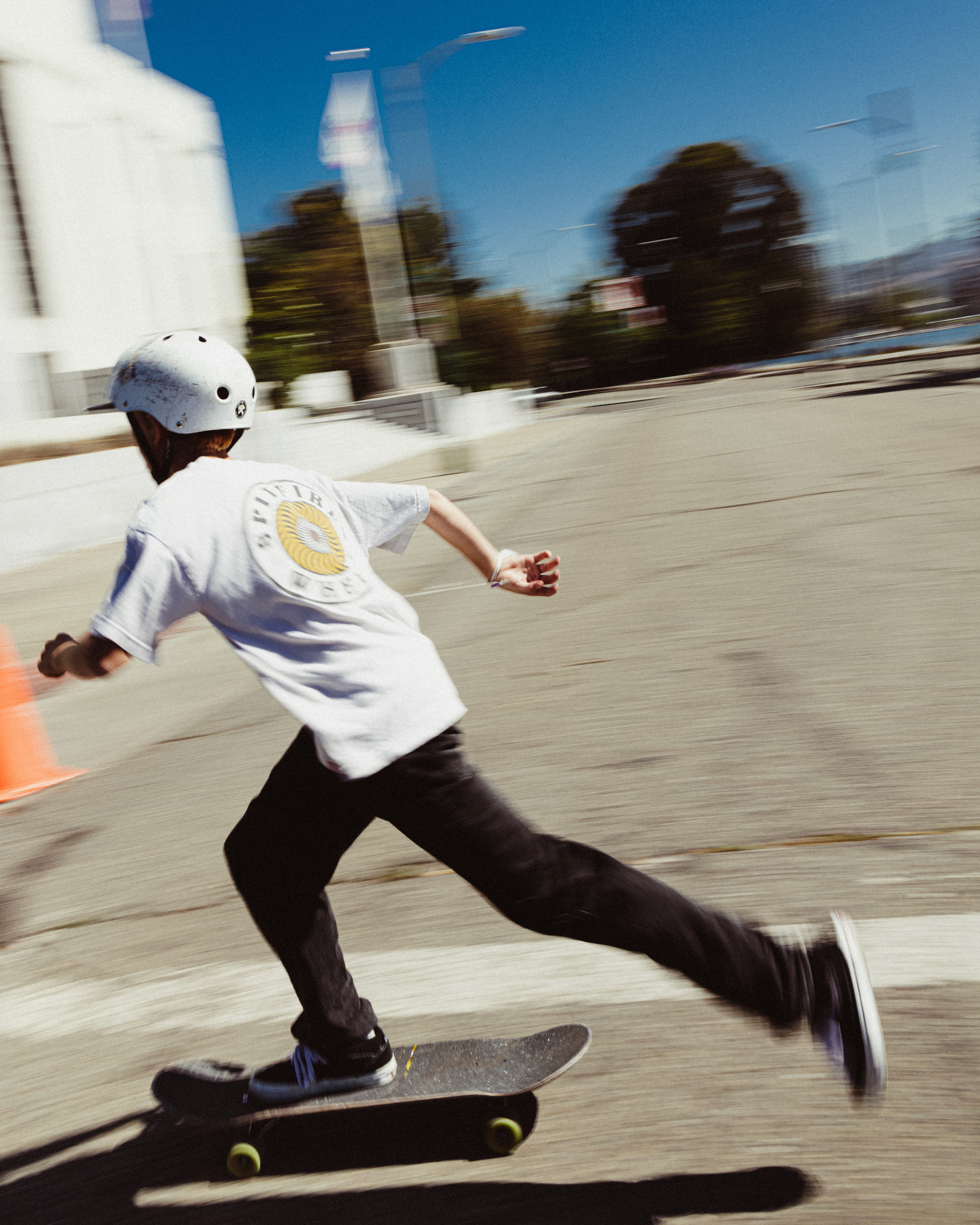 Kid skateboarding