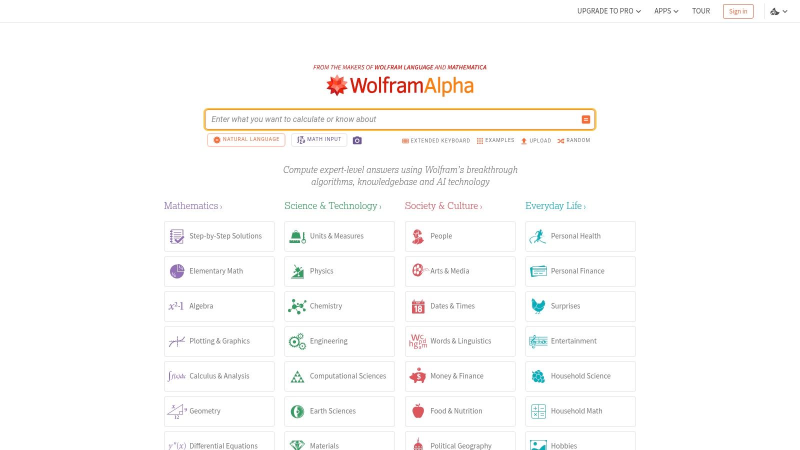 Wolfram|Alpha