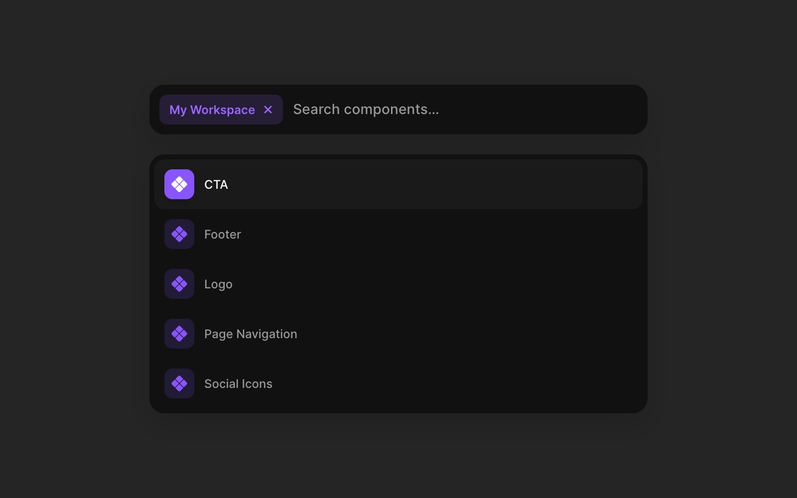 显示 Framer 中的快速操作栏