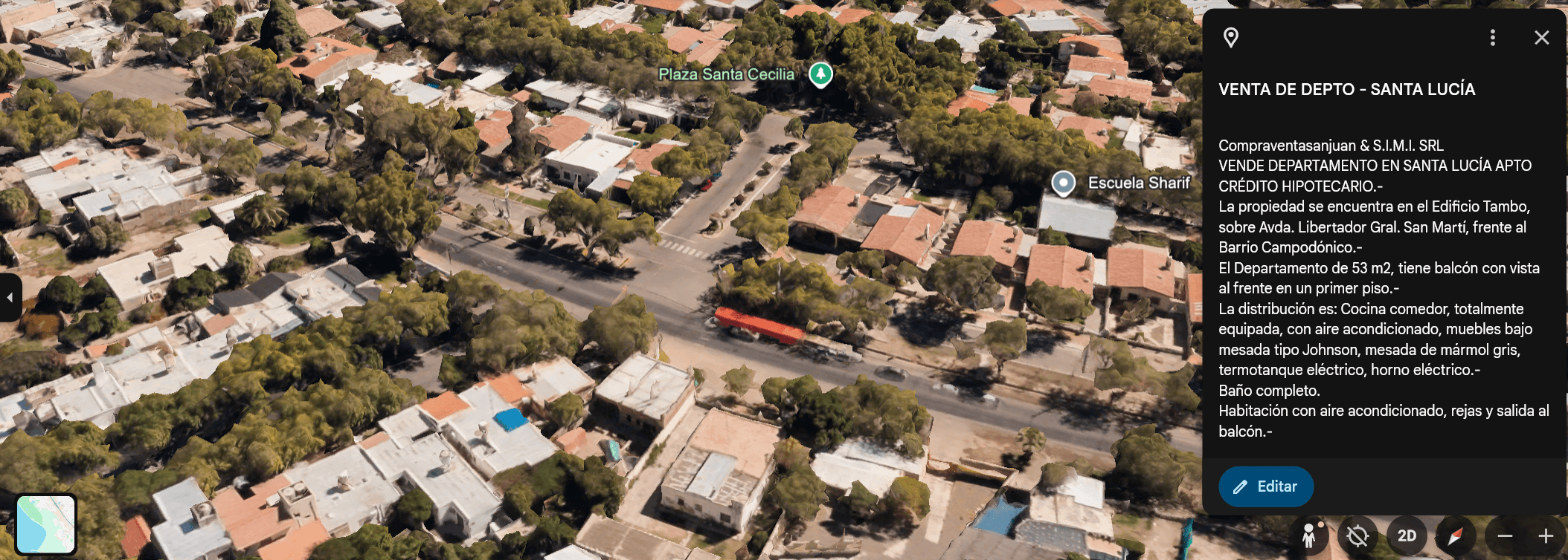 VENTA DE DEPARTAMENTO EN SANTA LUCÍA SAN JUAN