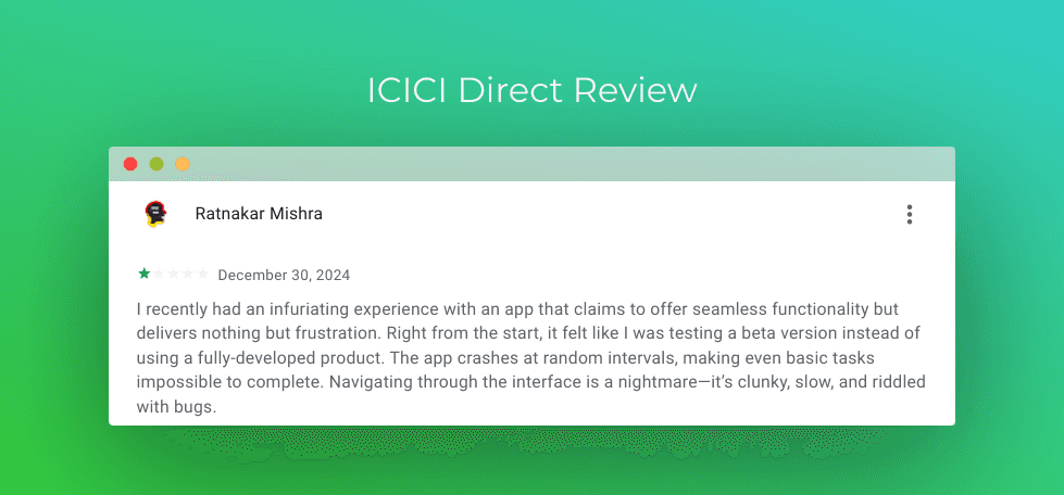 ICICIDirect 1 Star Review