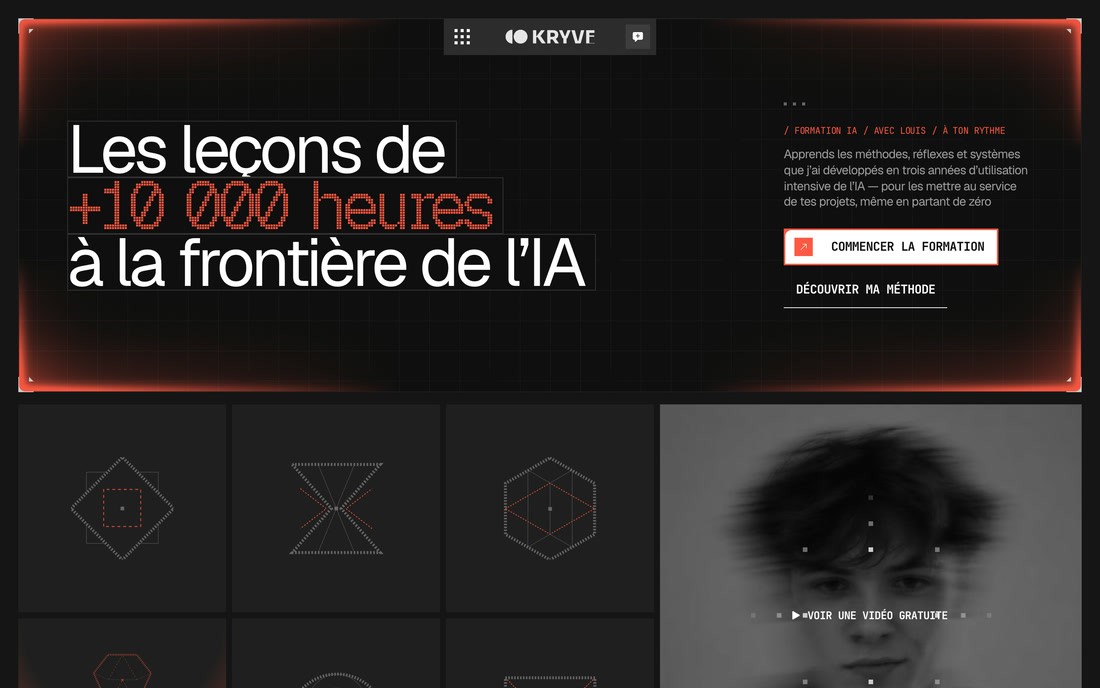 Le site de kryve avant le 16 octobre