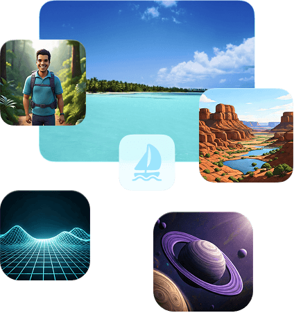 Cluster of AI Cover Images