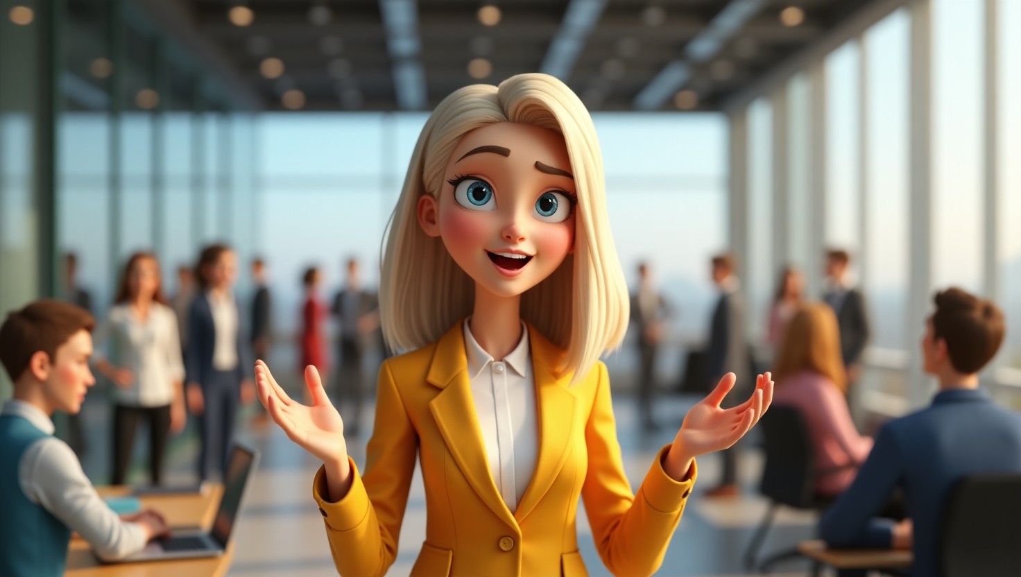 Illustrasjon av en leder med usikkerheter