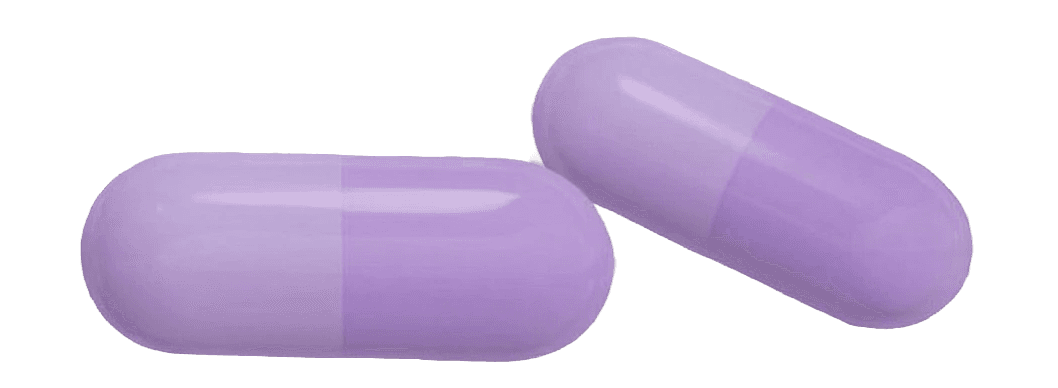 Translucent capsule containing micro-scale bioactive particles, representing encapsulation and targeted delivery technology