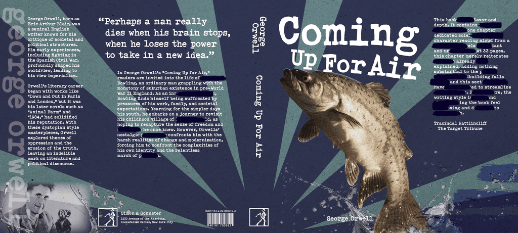coming up for air dust jacket