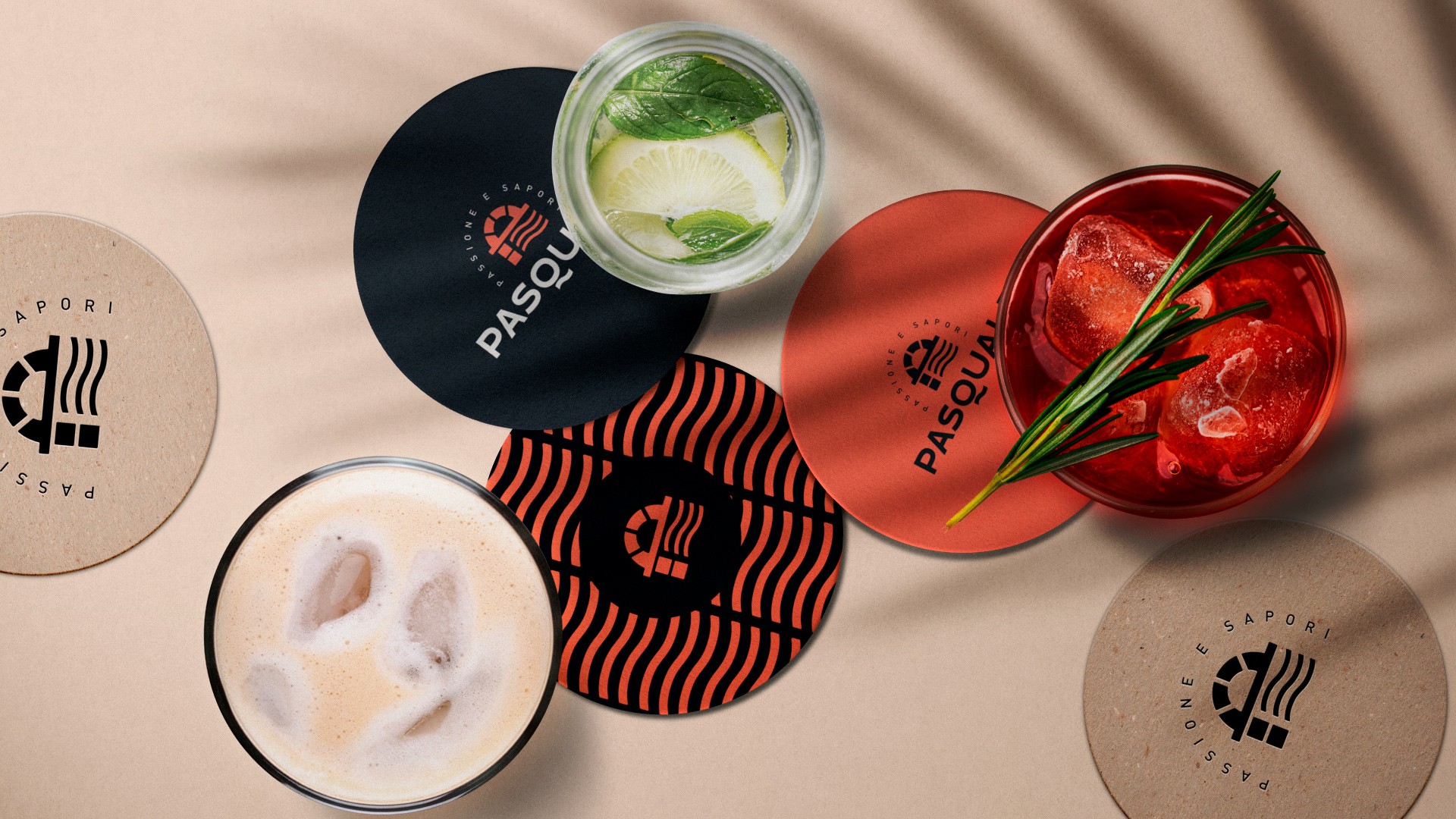 Diseño gráfico y branding para pizzería artesanal Pasquale – Lagom Studio, Chile y Latam.