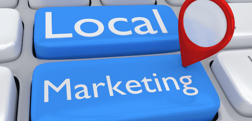 local marketing highlighted on keyboard