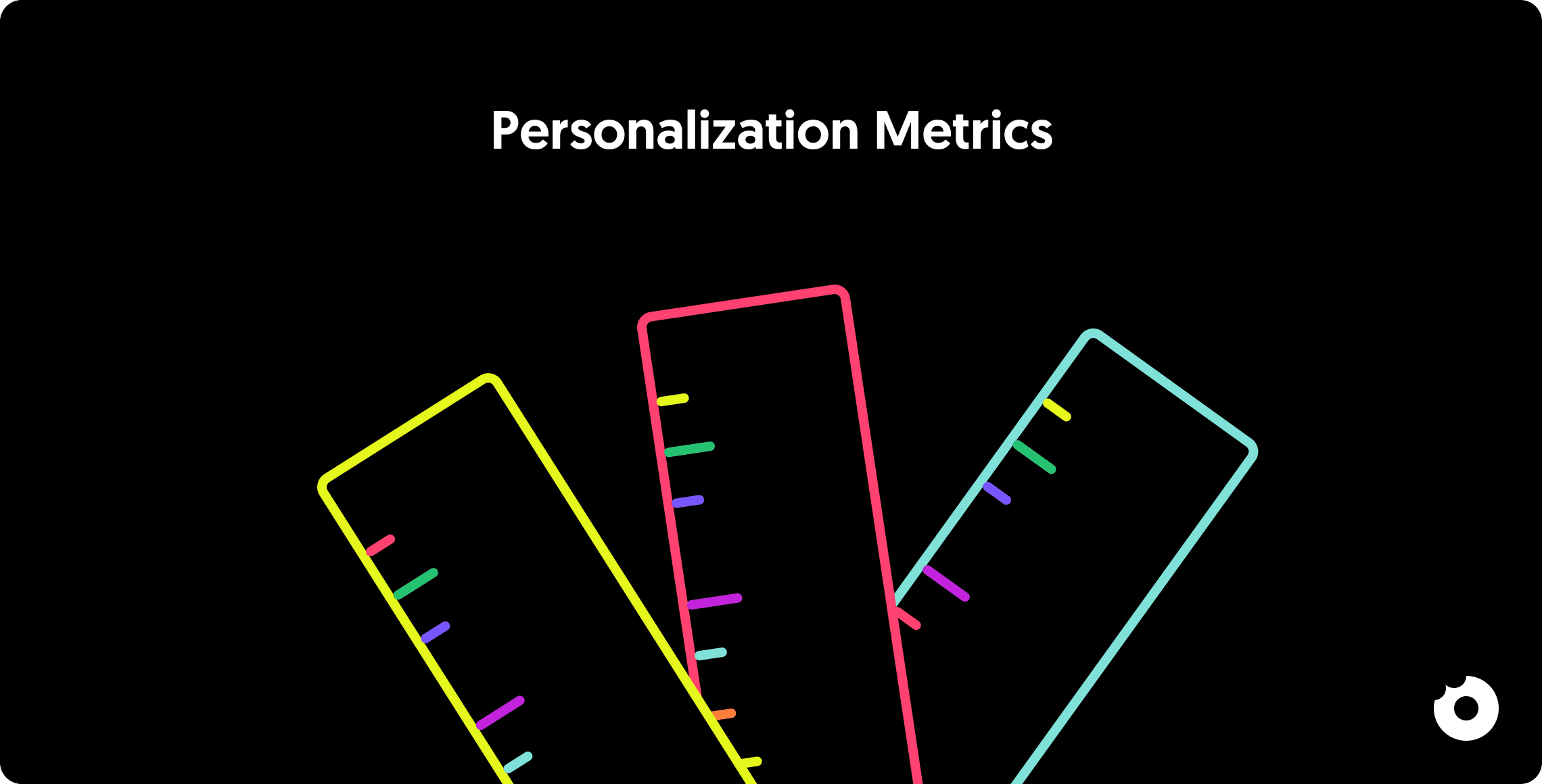Bar style cards representing personalization performance metrics