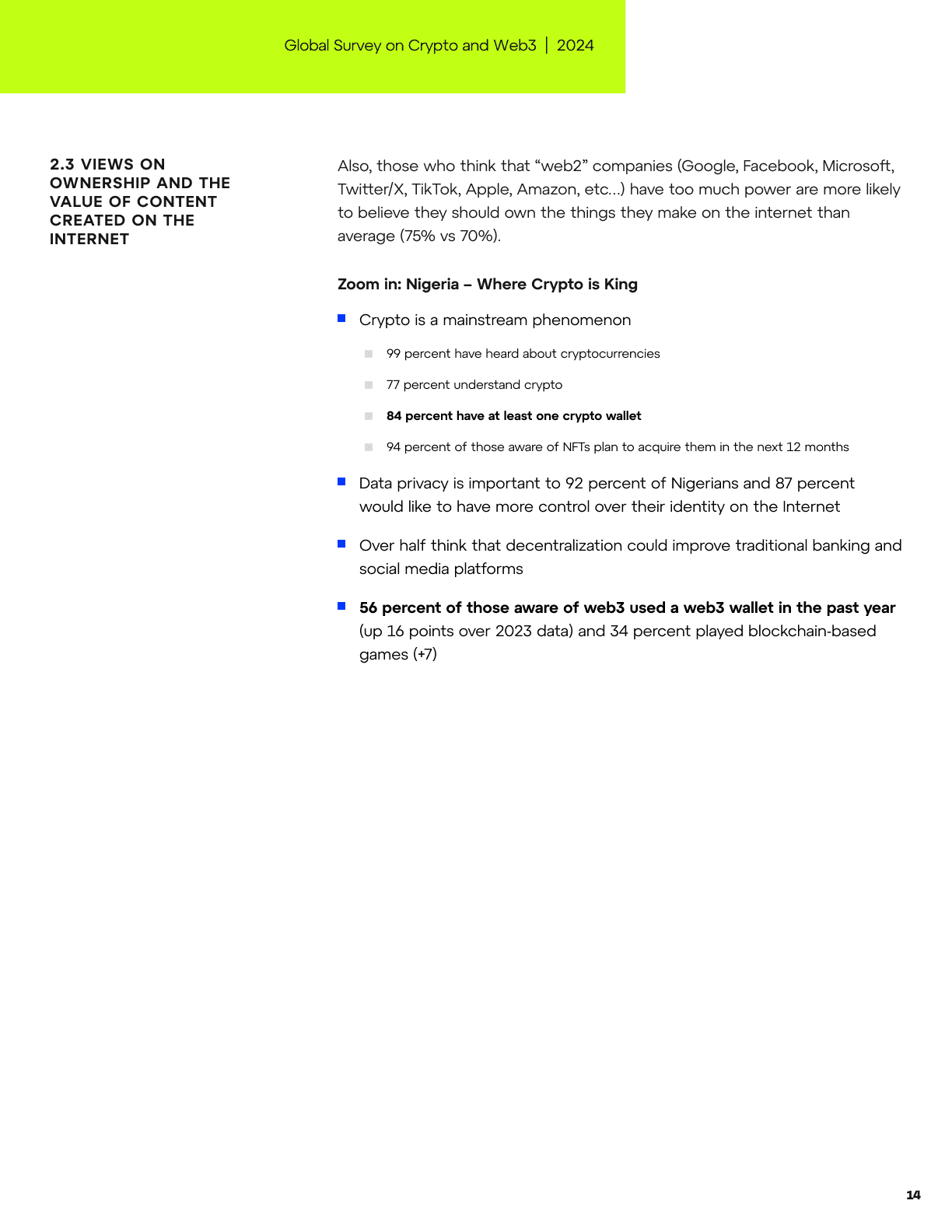 Global Survey on Crypto and Web3, page 14
