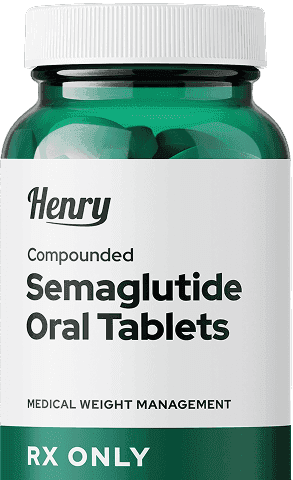 Vial with oral semaglutide tablets