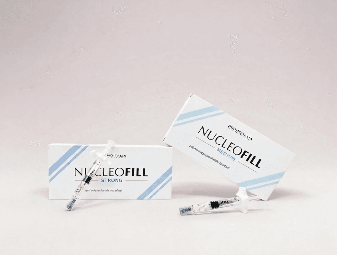 Nucleofill polinukleotīdu injekcijas ādas reģenerācijai