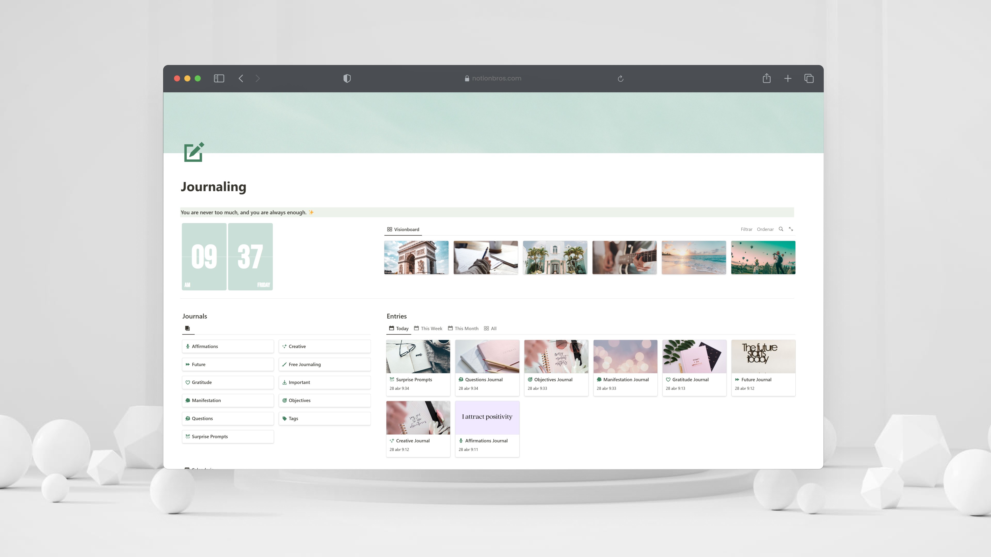 Best 10+ Notion Daily Journal Templates