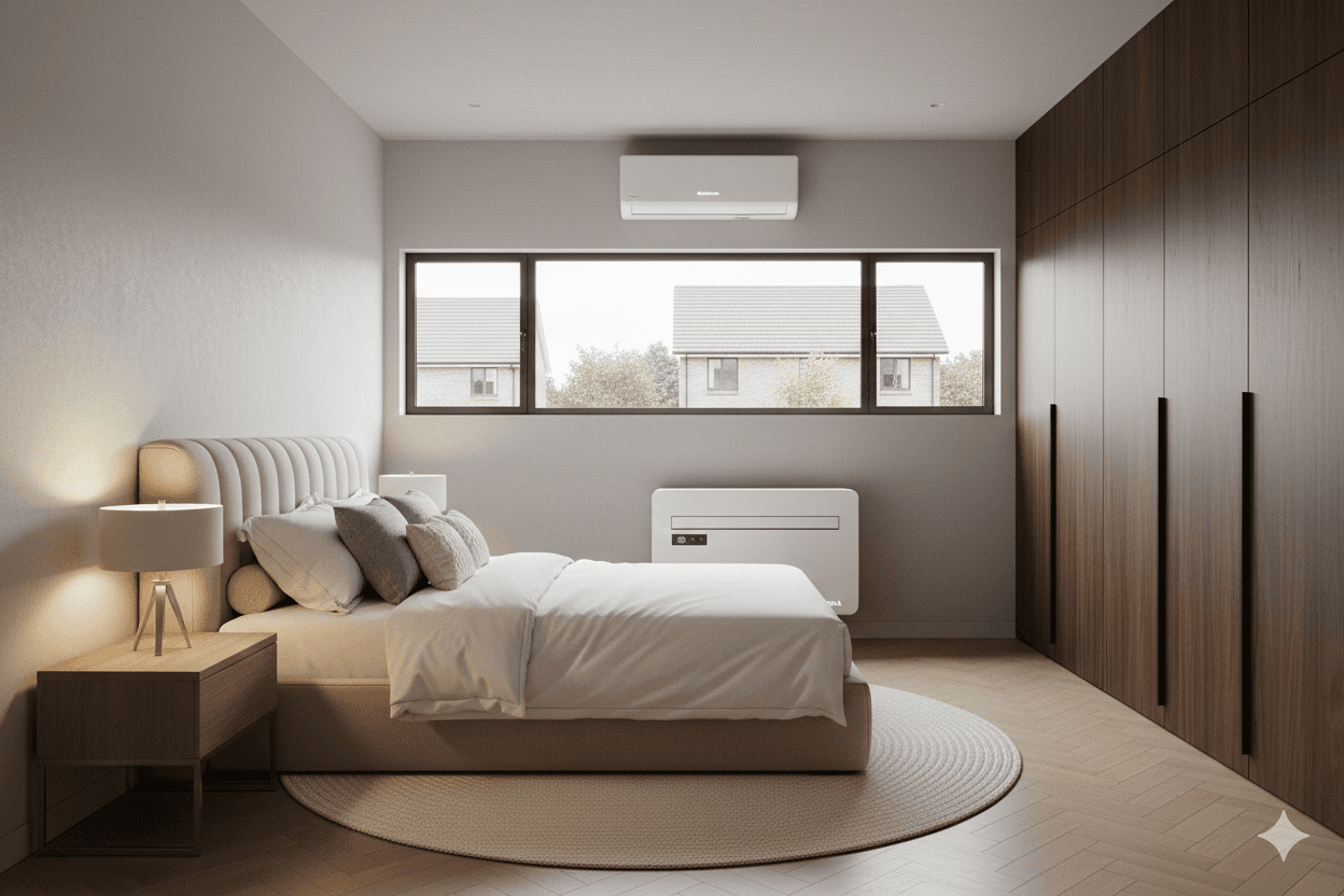 Caldo Optima installed into Wirral bedroom