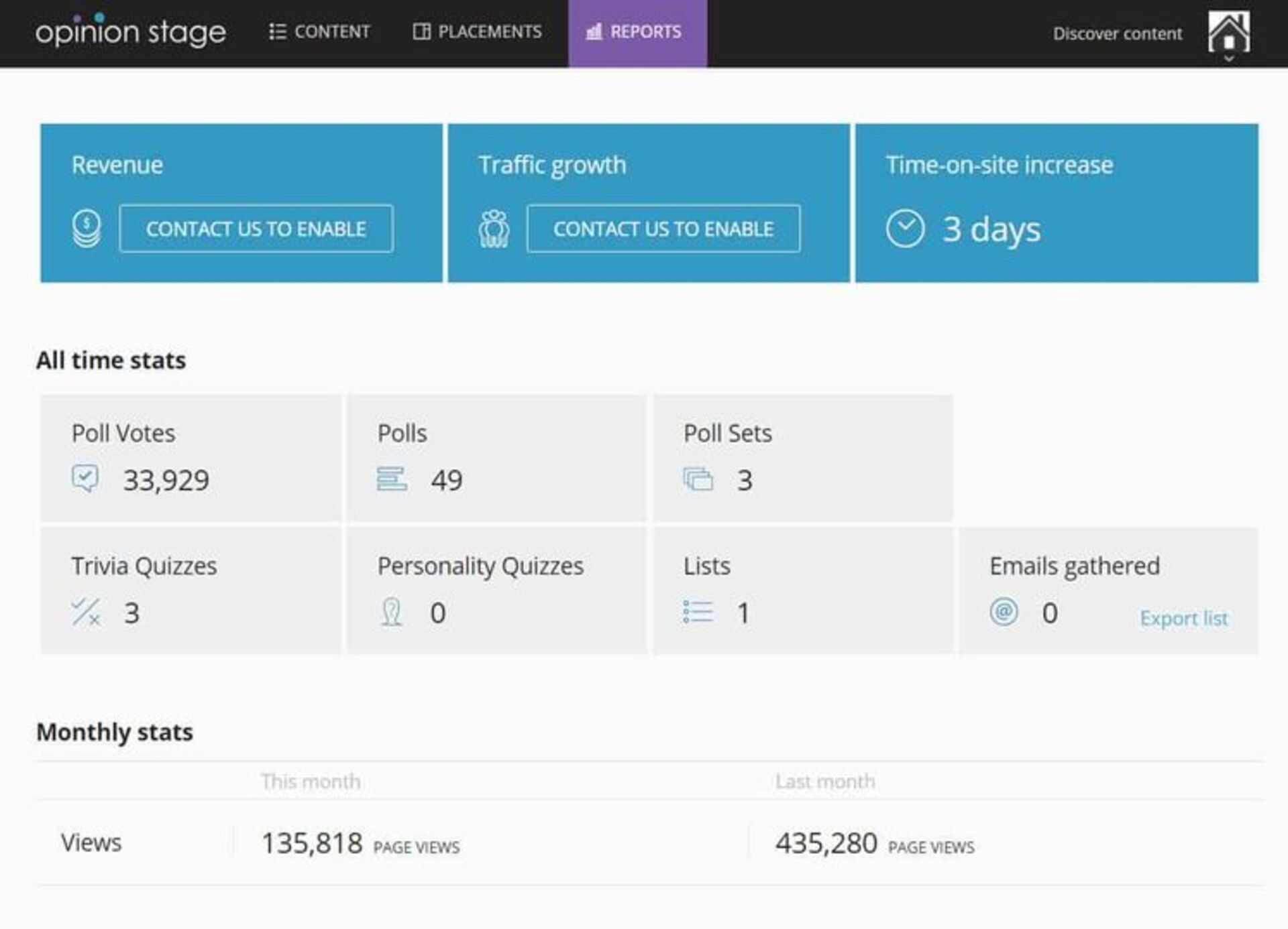 Opinioin Stage customer feedback software