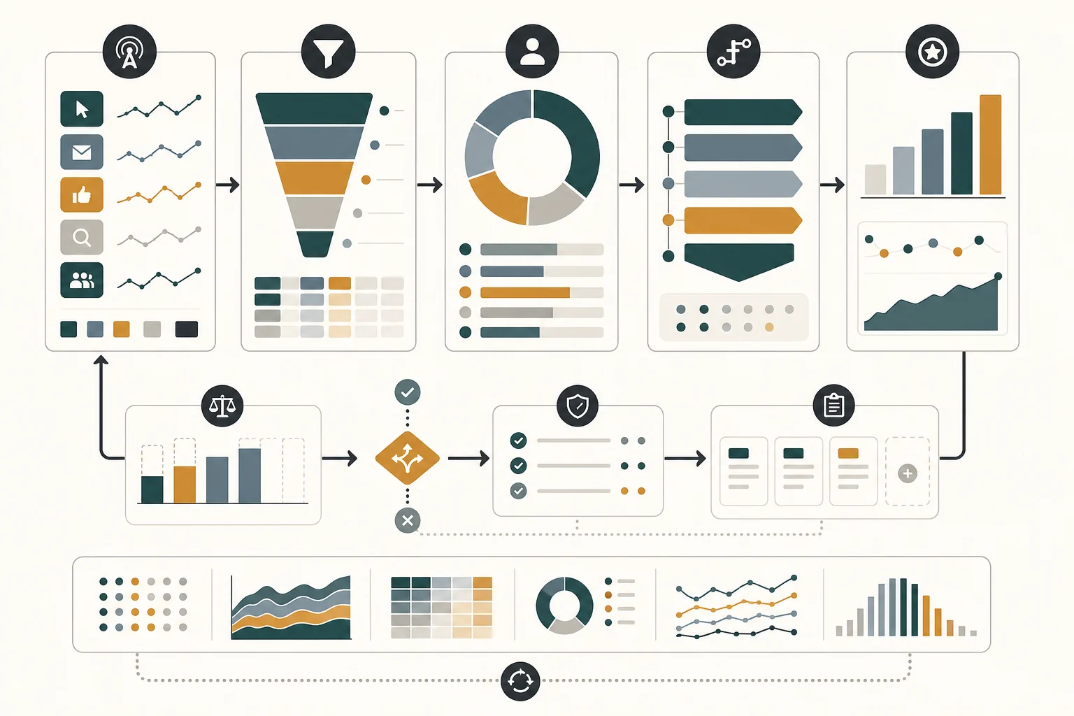 Attribution loop tracing leads from campaigns to revenue events