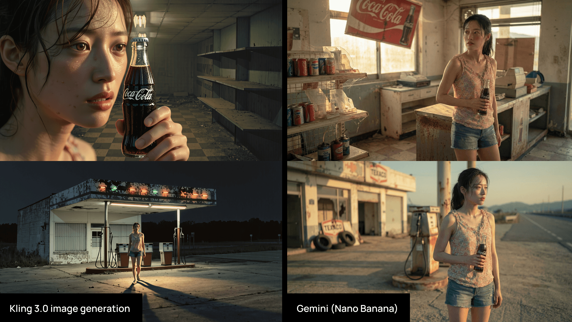 AI-generated character scenes for video experiments