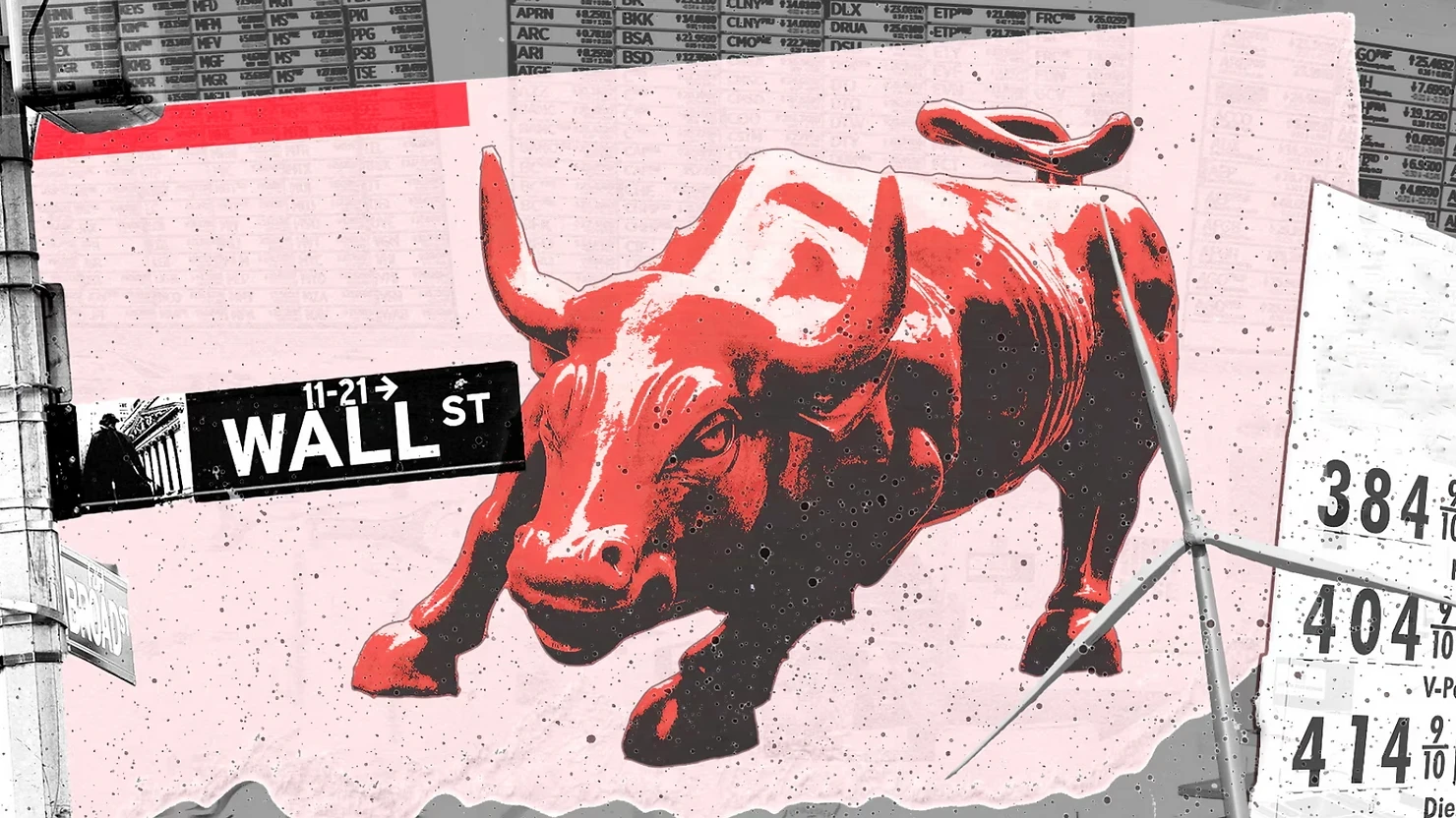 Bull wall street