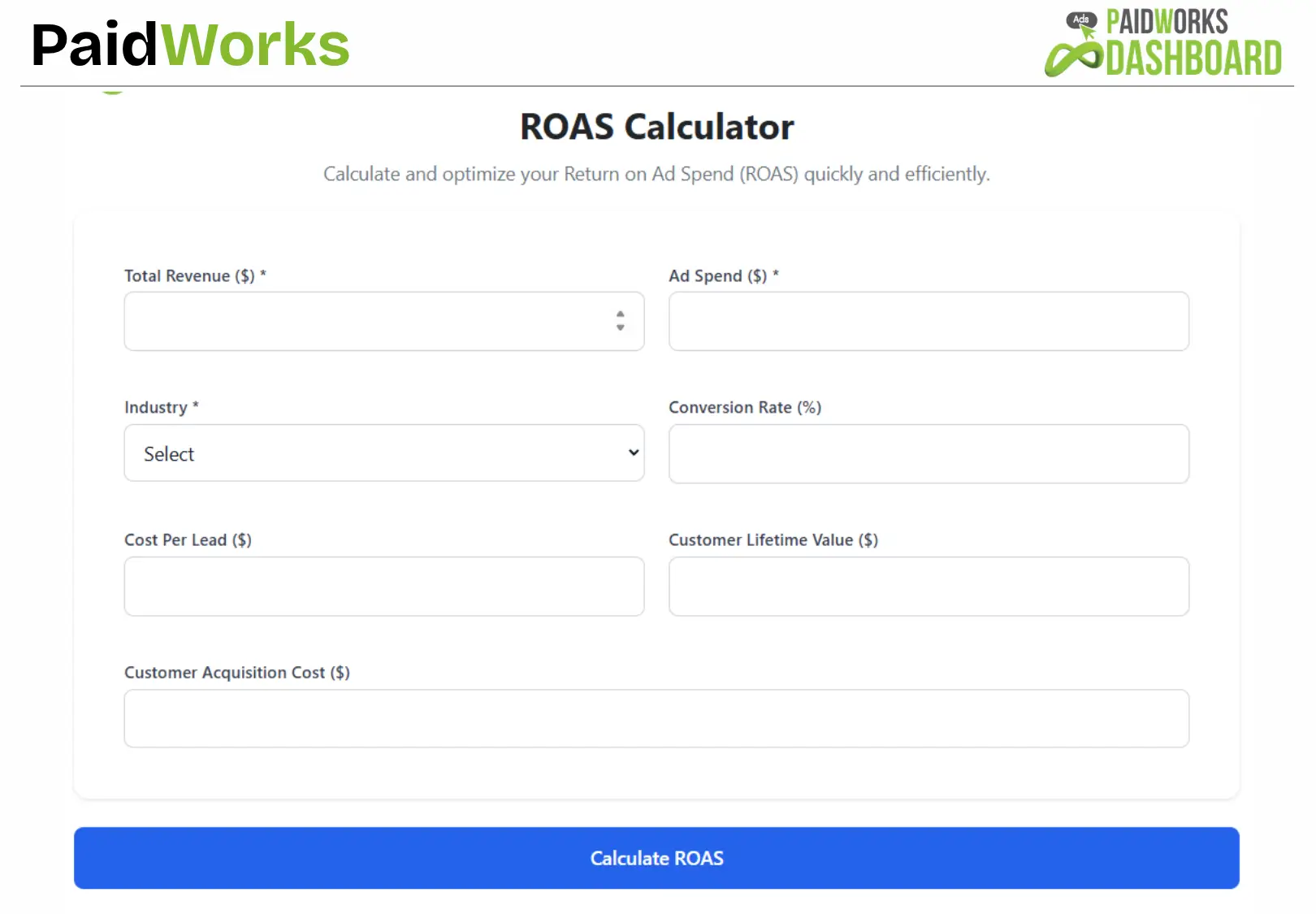 ROAS Calculator