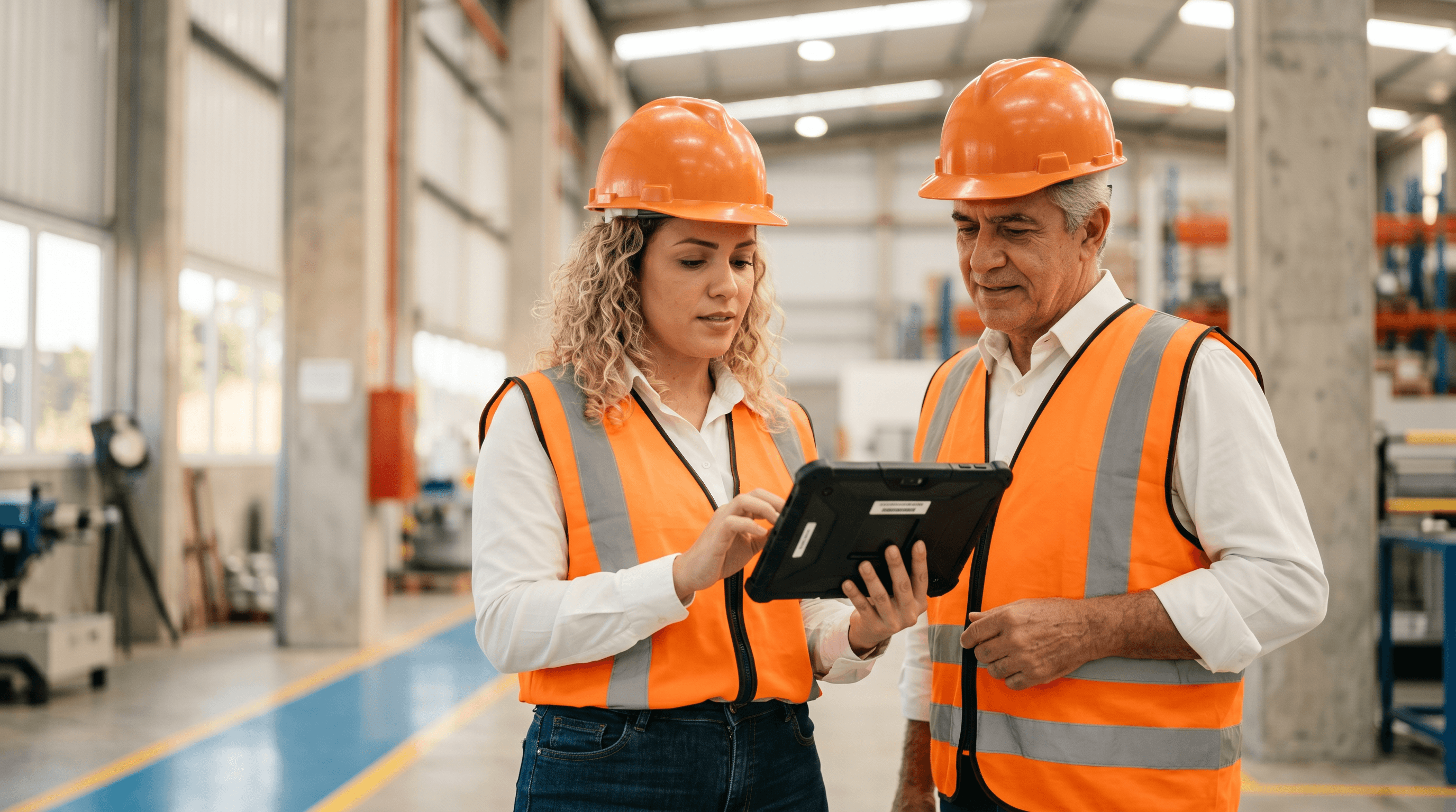 produtor rural em uma lavoura, mexendo em um tablet
