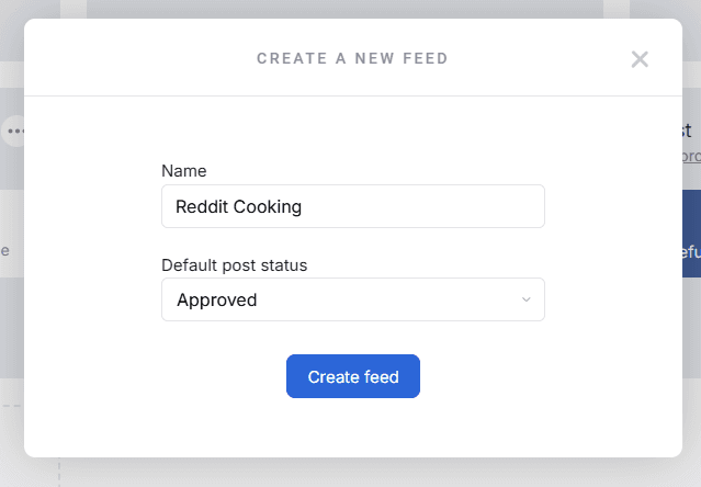 create reddit widget feed