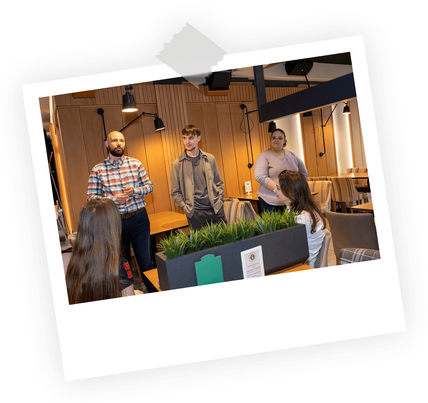 a photo of Phil with otehr designers during a workshop