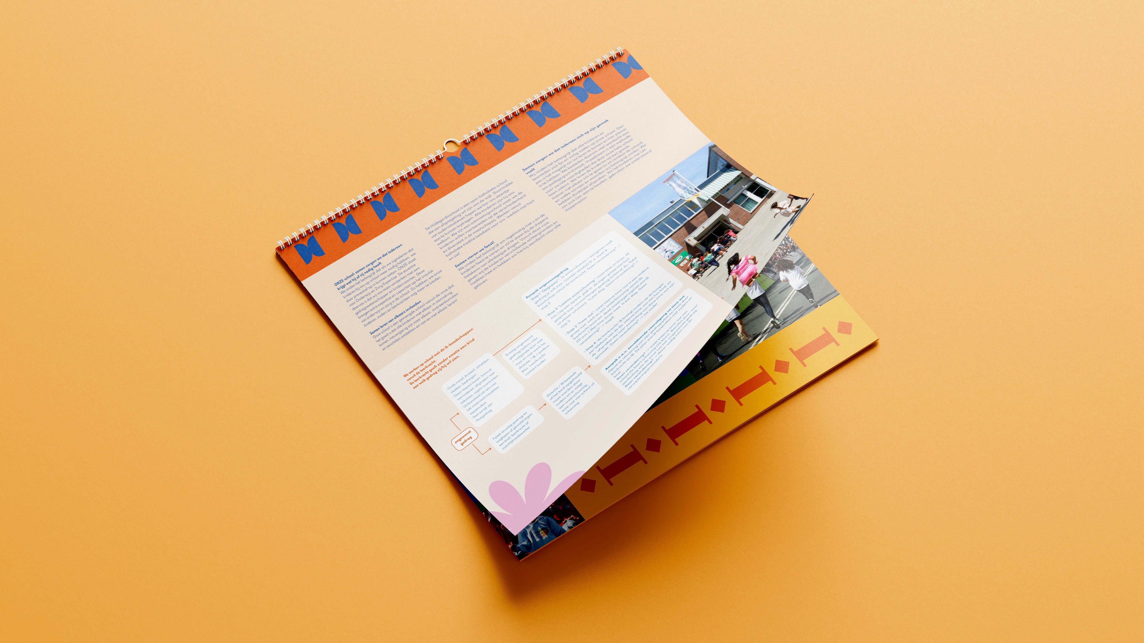 Grafisch ontwerp Hildegardis School schoolgids open