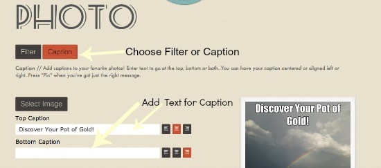 create pinnable image