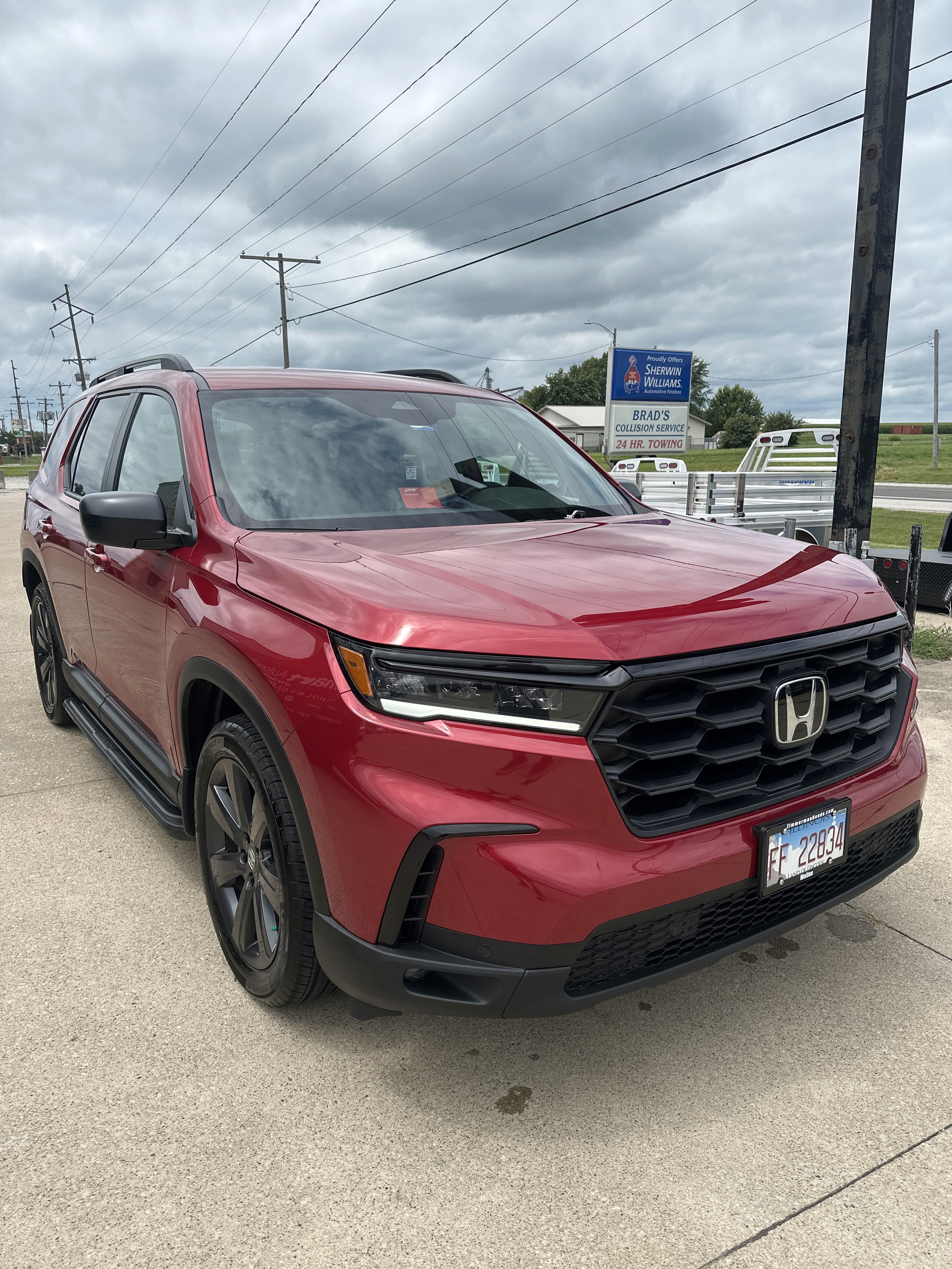 Fixed car after deer repair