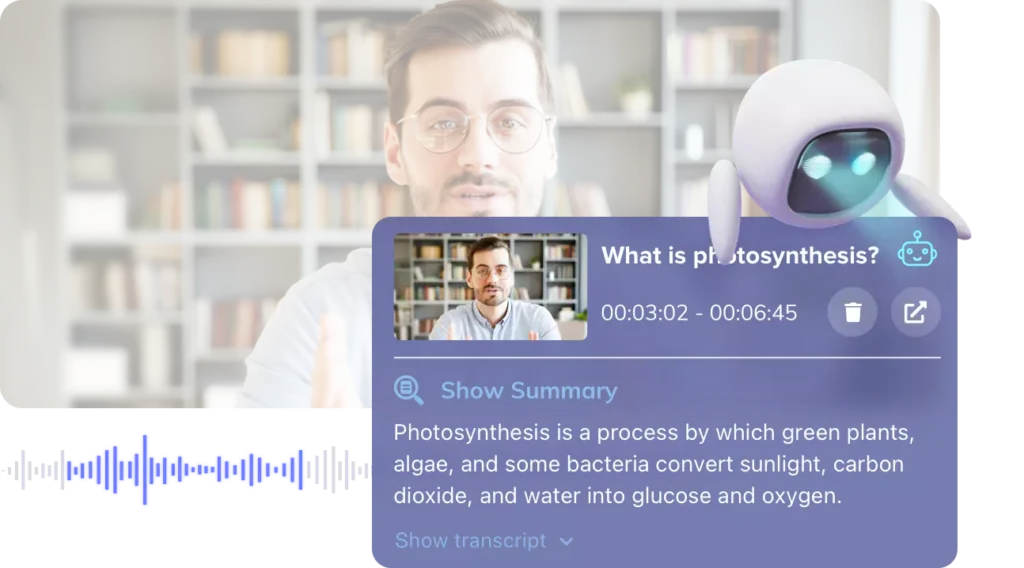 A screenshot of Jamworks' automatic chapters, known as highlights