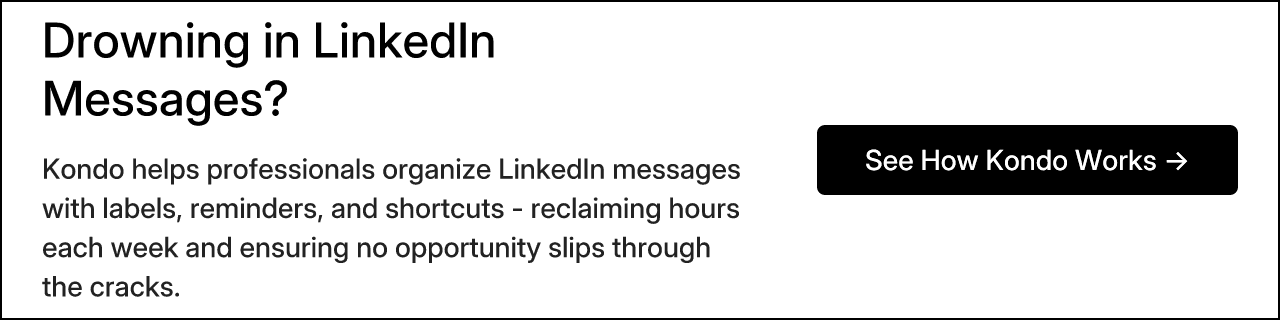 Drowning in LinkedIn Messages?