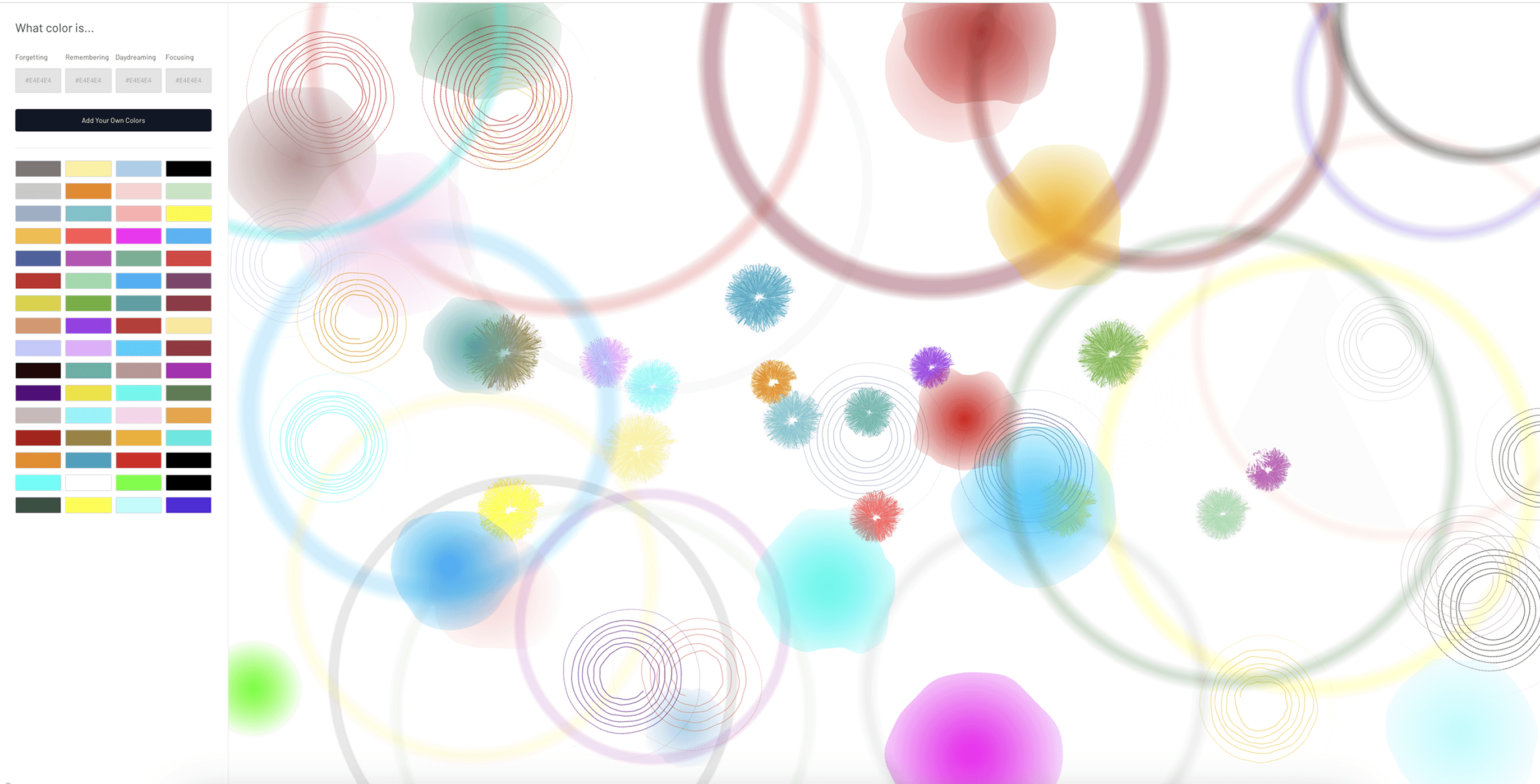 The Colors Between Thoughts