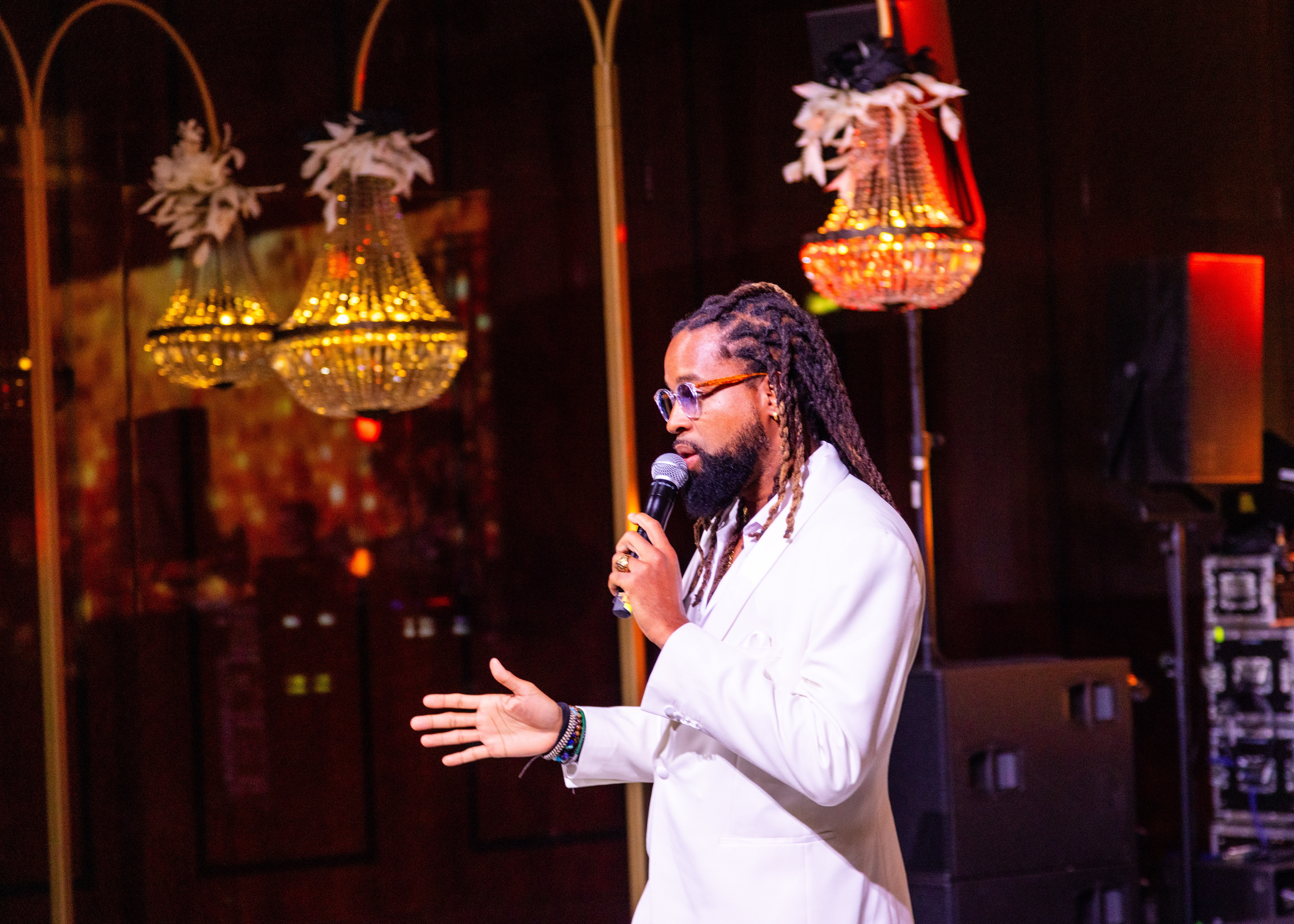 a woman with flowers