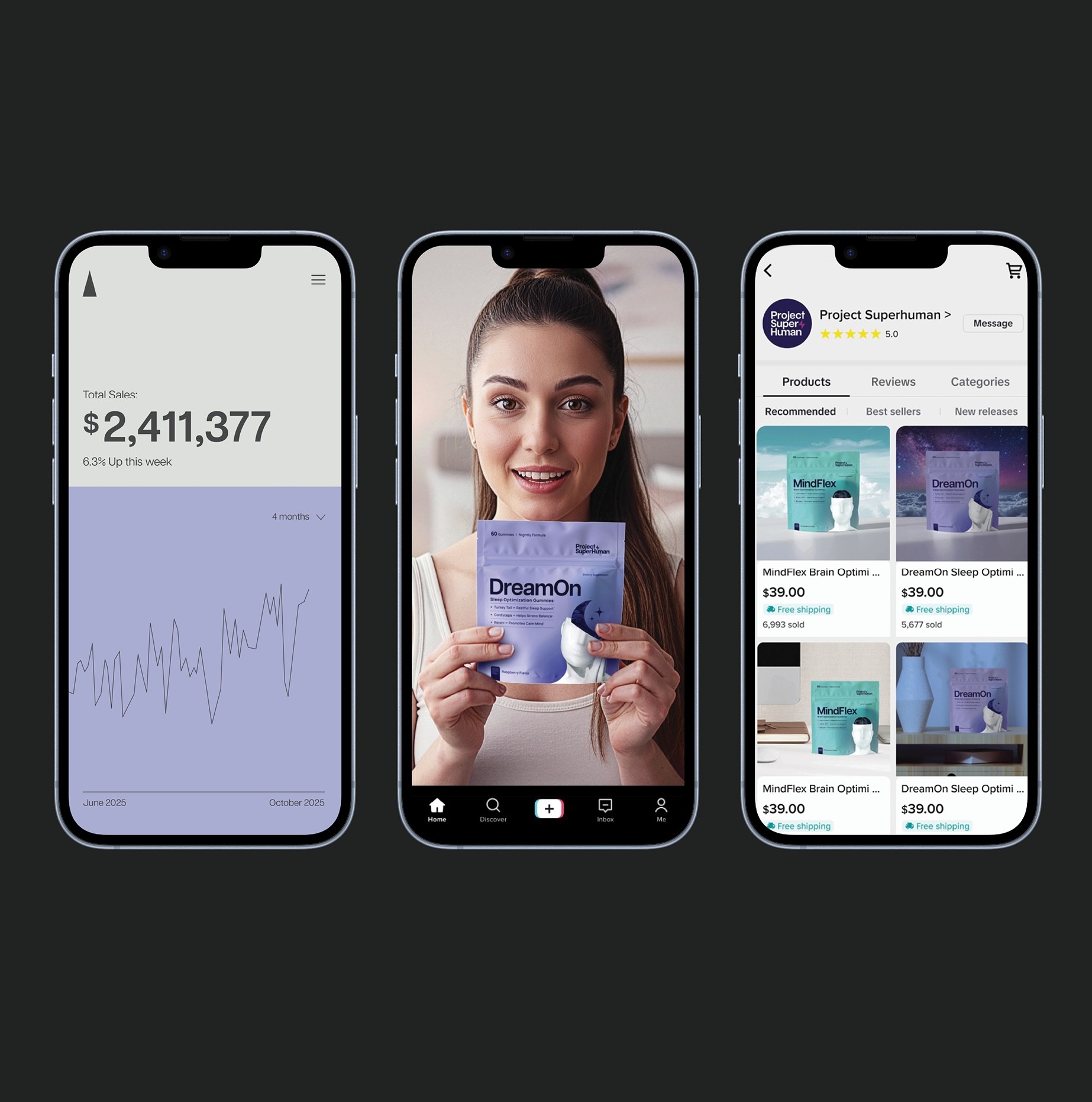 Stacked pink and red glass cosmetic jars on white—minimal skincare packaging display.