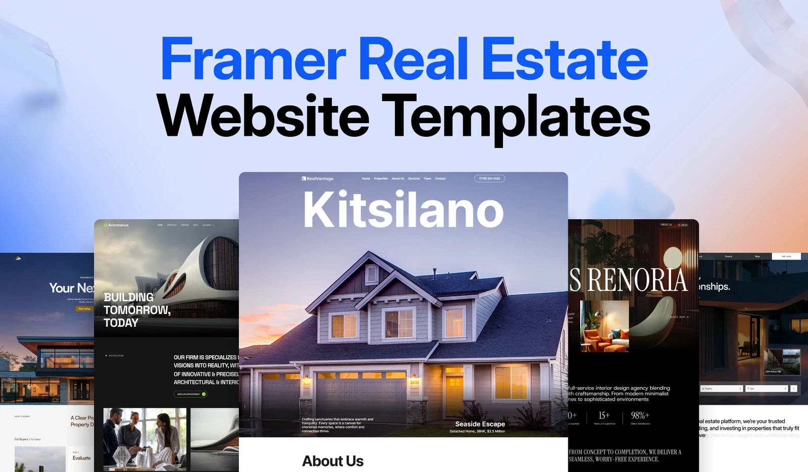 Framer real estate website templates