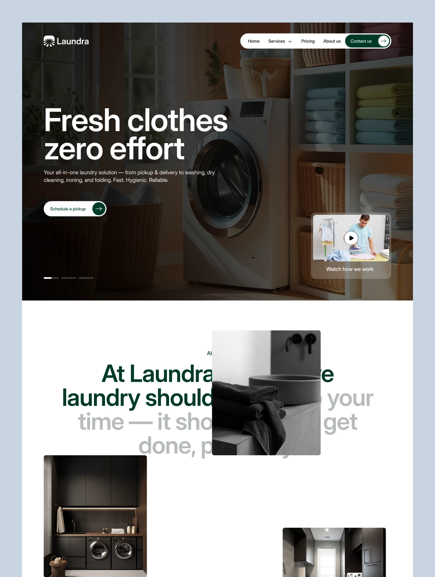 Laundry Service Business Template