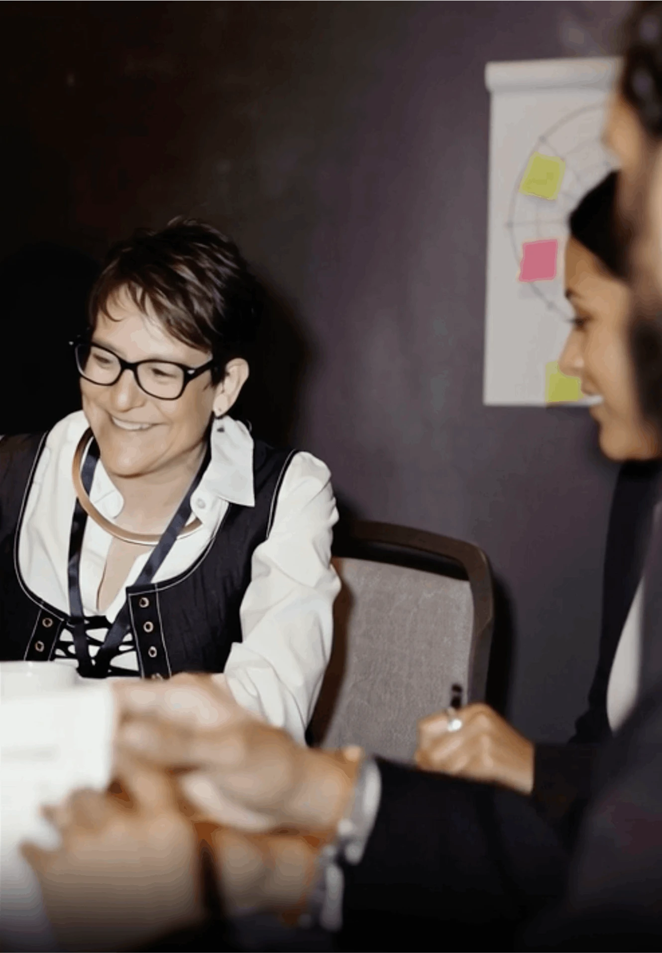 Daneal sharing a workshop with students