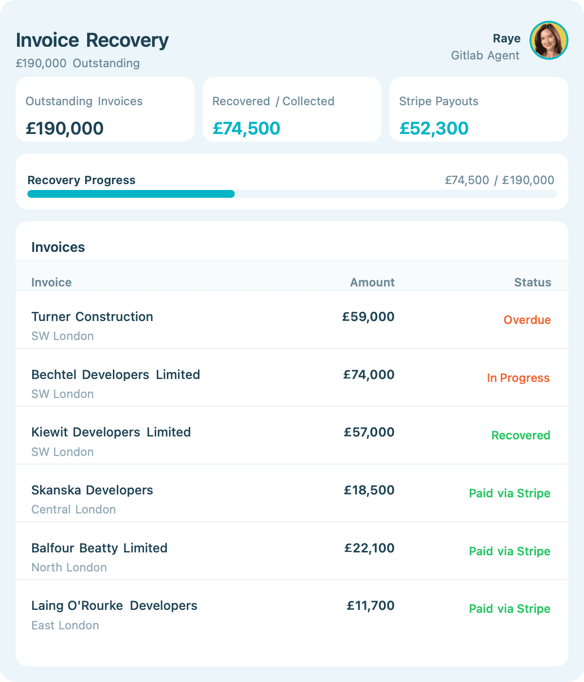 An image of Freelio's project ui