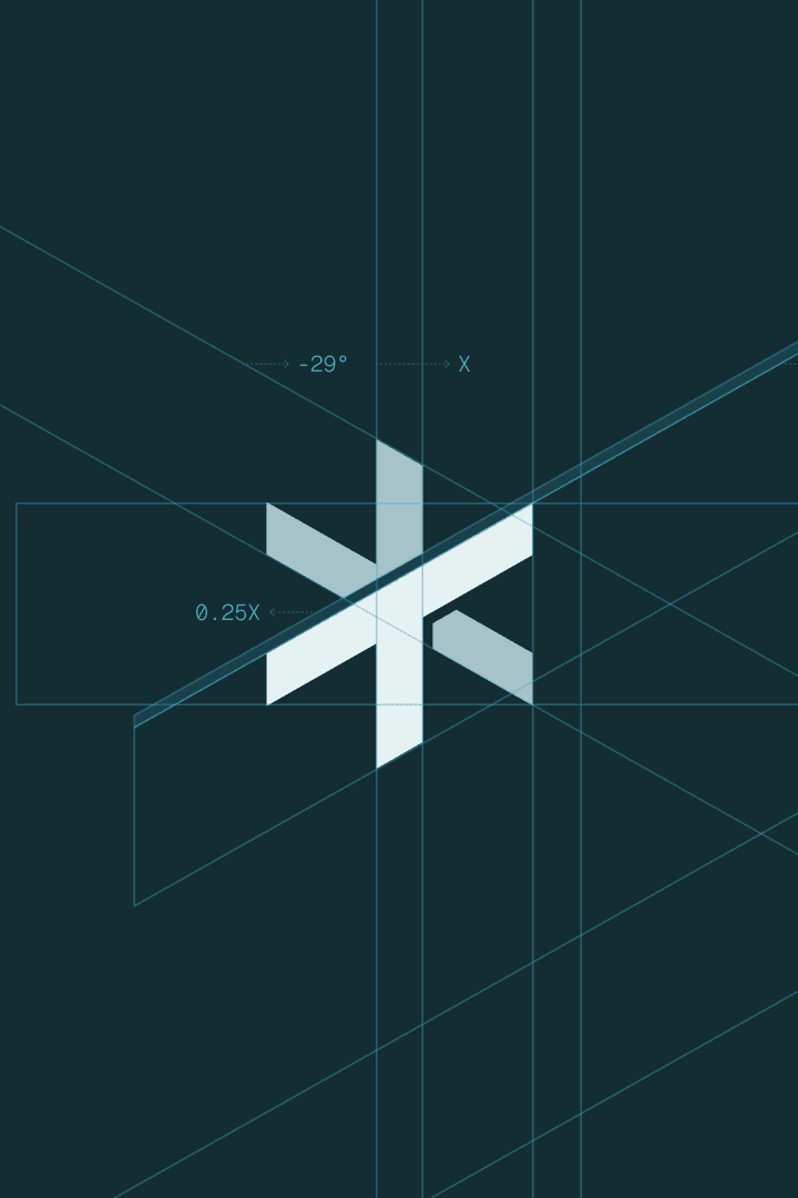 Smiling young woman with long hair standing against a dark green background, holding a finger to her chin.