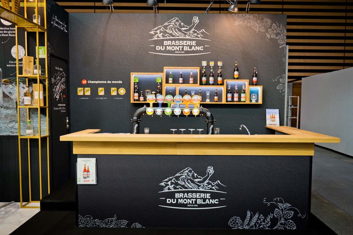 Stand indoor Brasserie du Mont Blanc par Expace