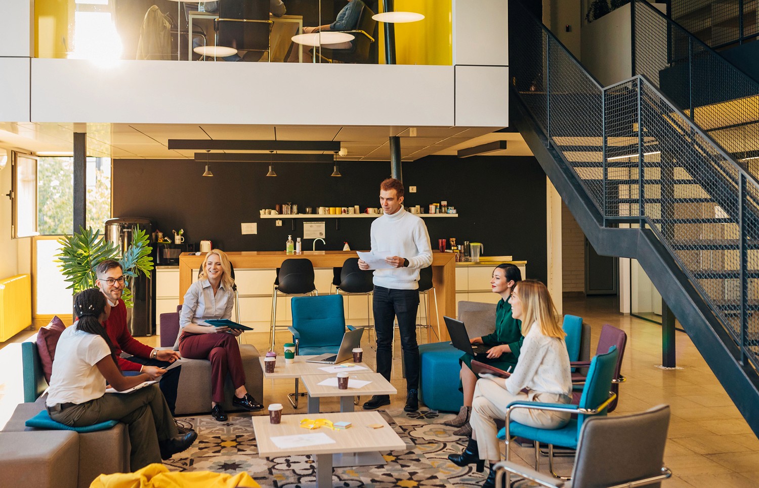 Group of European Investors having a meeting in brazil