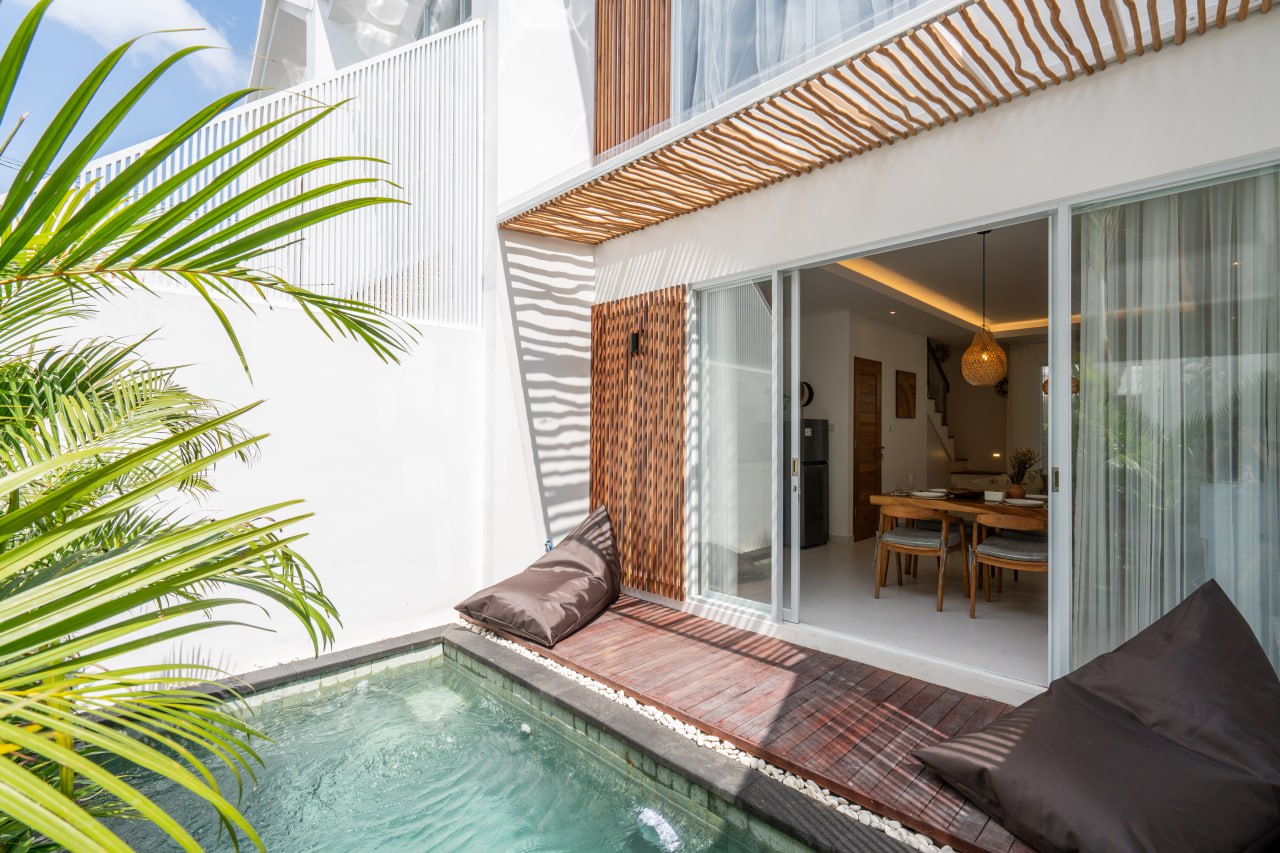 A 2-bedroom villa in a boutique complex in Canggu, Padonan
