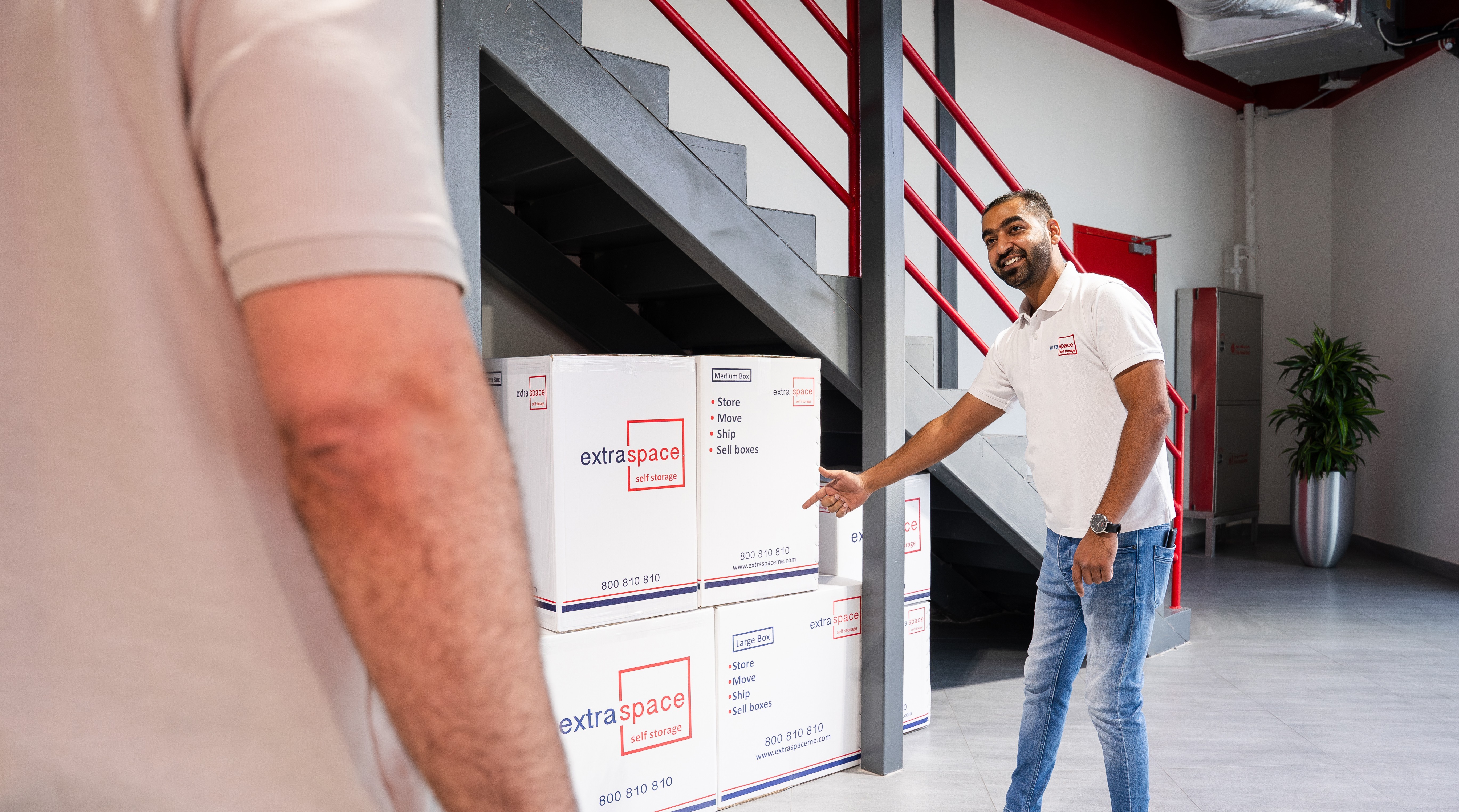 Dubai Customs officers inspecting shipments