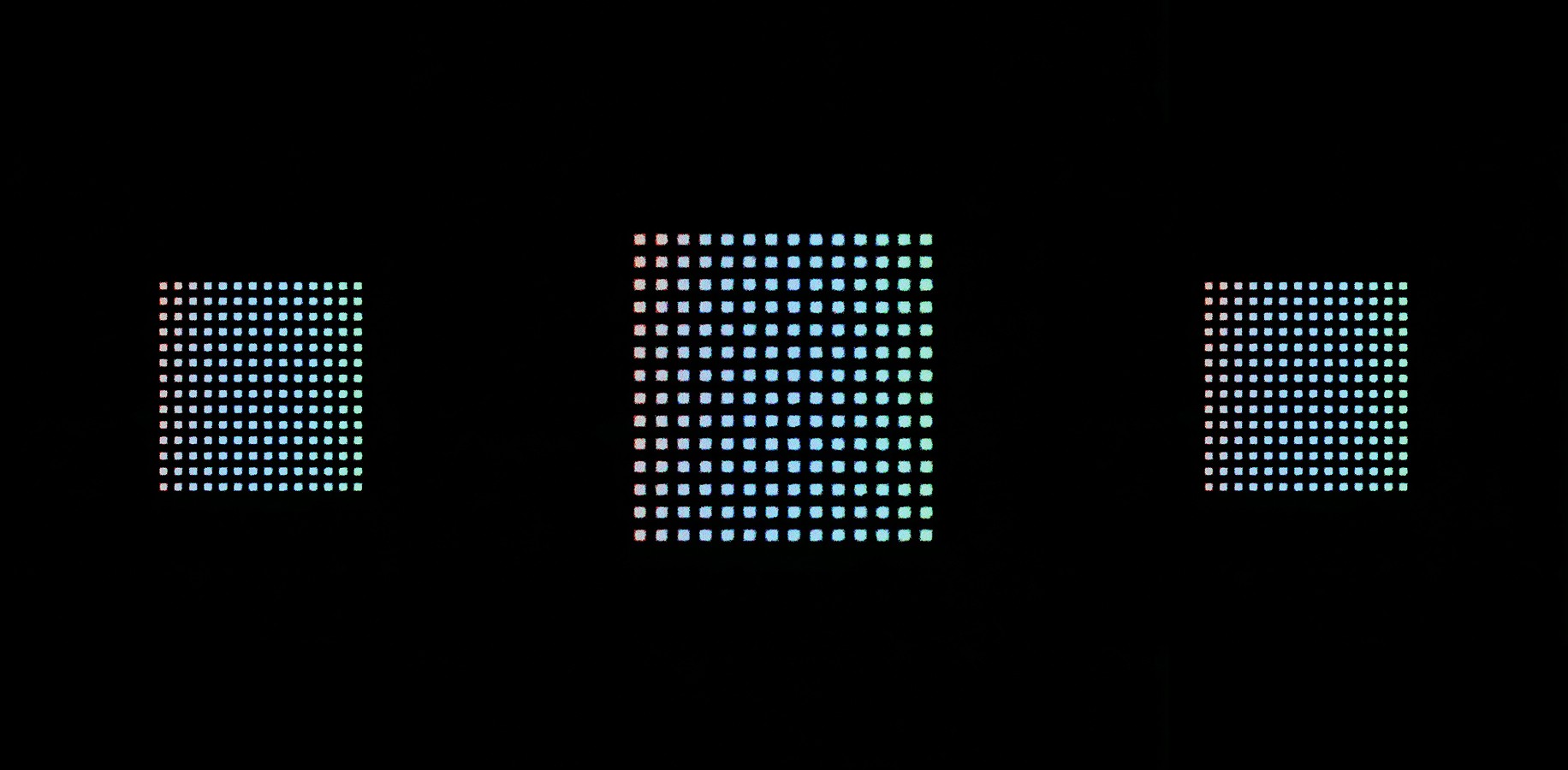Colorful Grid on Black