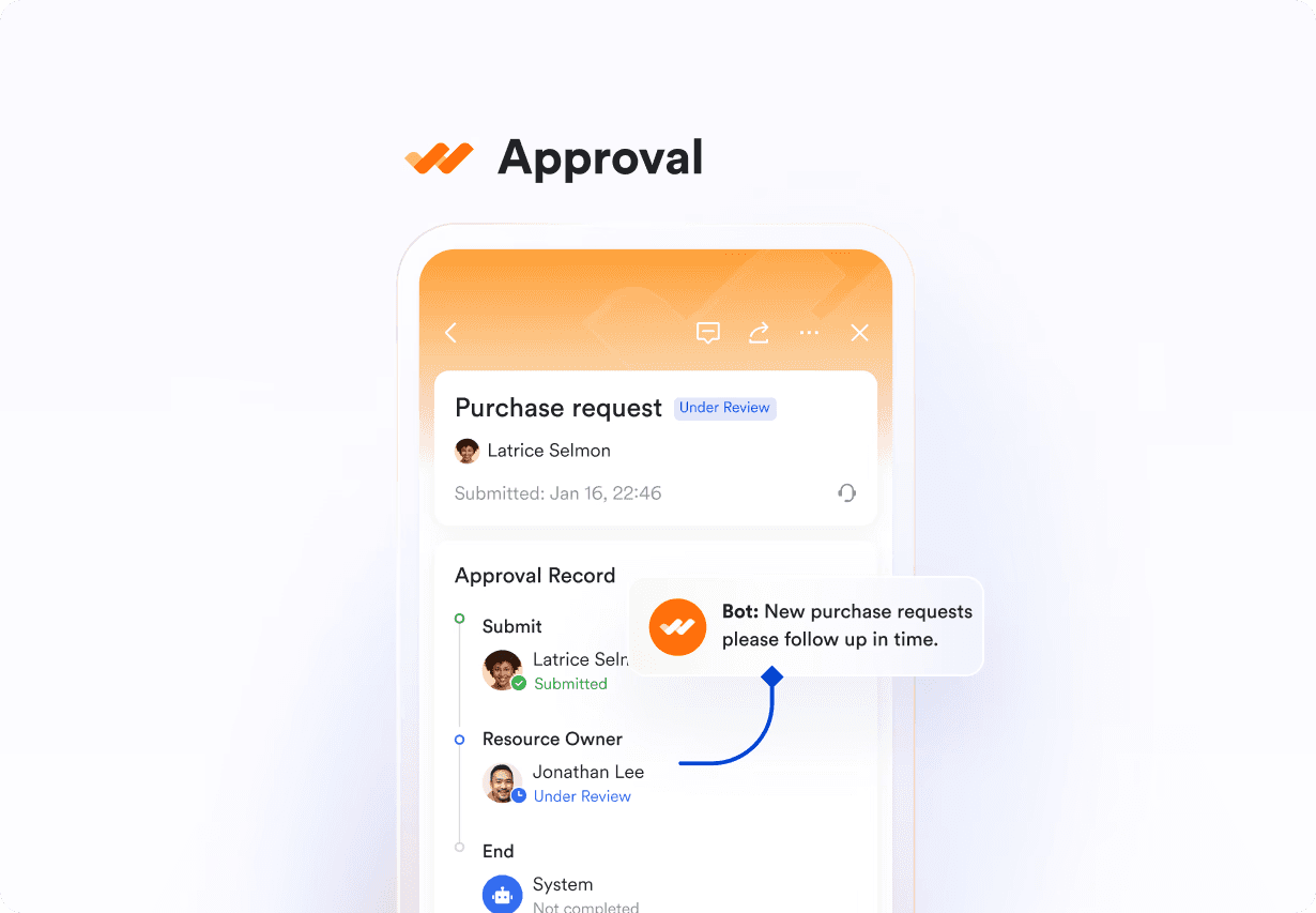 Automated workflow in Lark